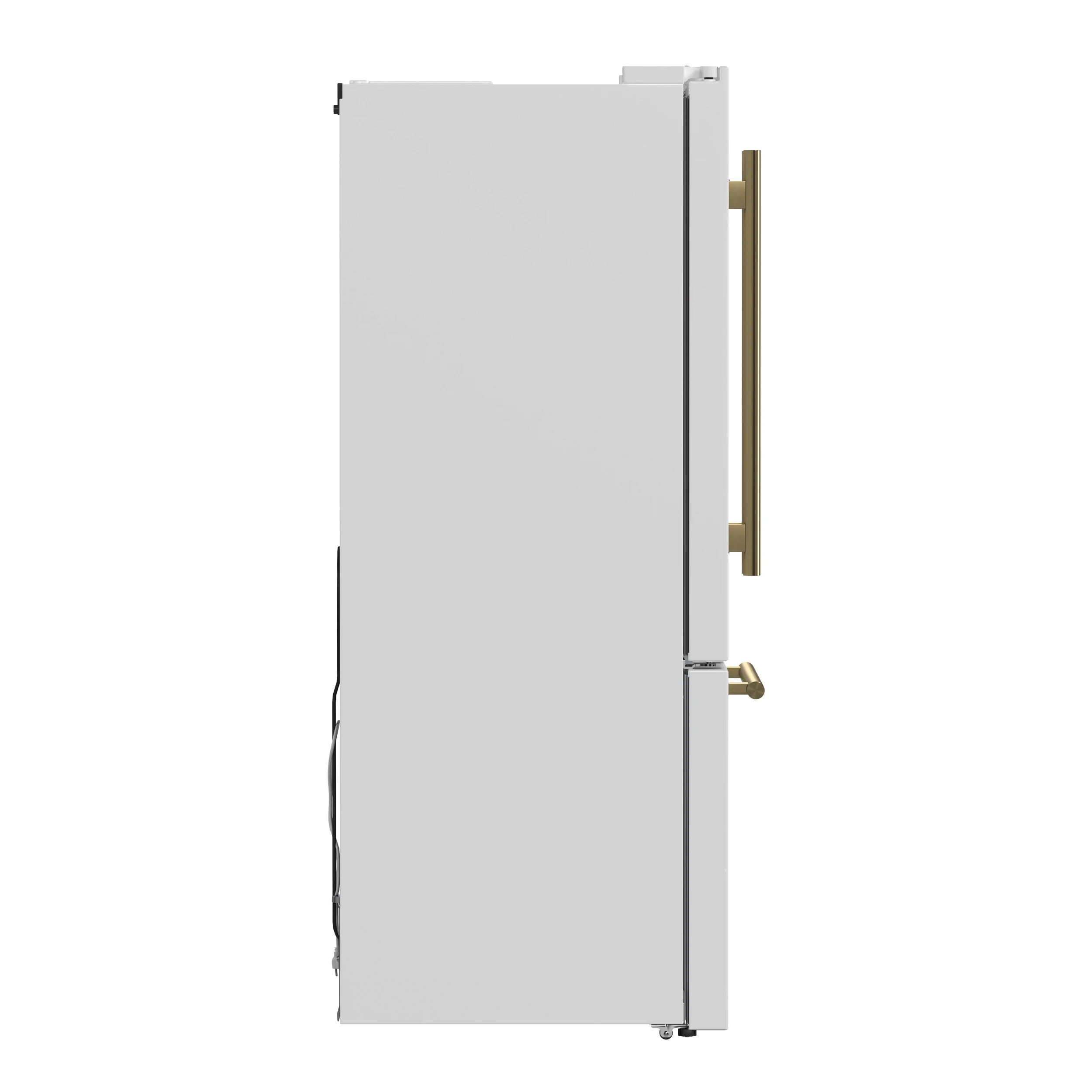 Gallipoli Espresso 30-Inch White French Door Refrigerator, Bottom Freezer, 17.5 Cu. Ft., No Frost, Ice Maker FFFFD197431WHT