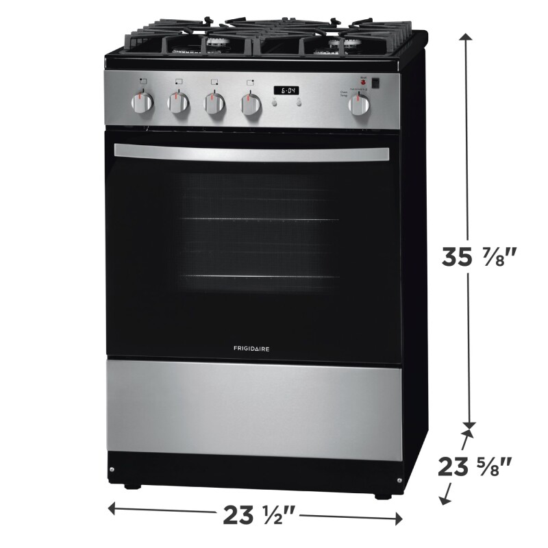24" Front Control Freestanding Gas Range FFGH2422UW