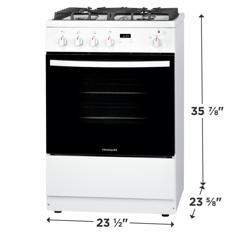 24" Front Control Freestanding Gas Range FFGH2422UW