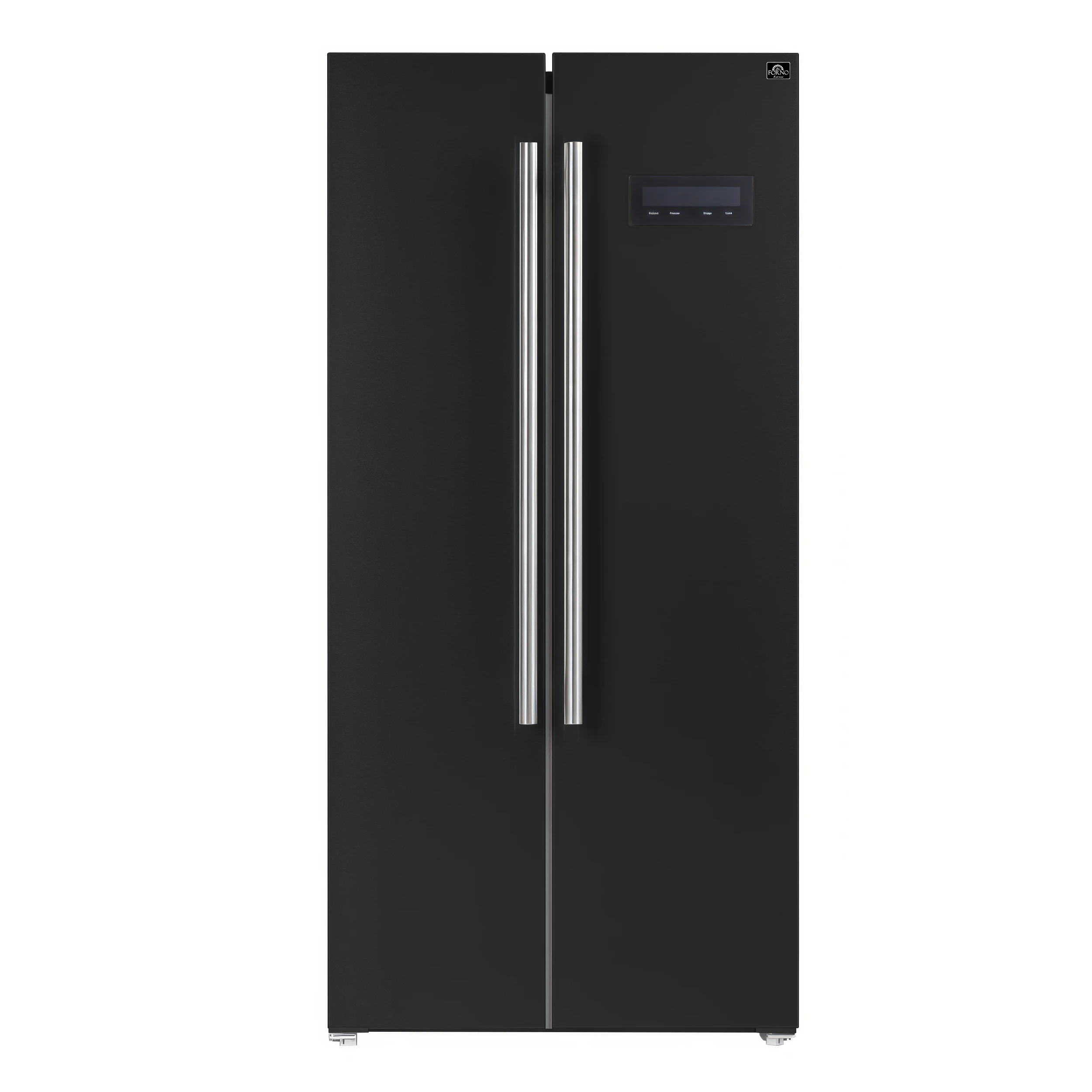 Salerno Espresso 33-Inch Black Side-by-Side Refrigerator, 15.6 Cu. Ft., Energy-Efficient, No Frost, Modern Design FFRBI180533BLK