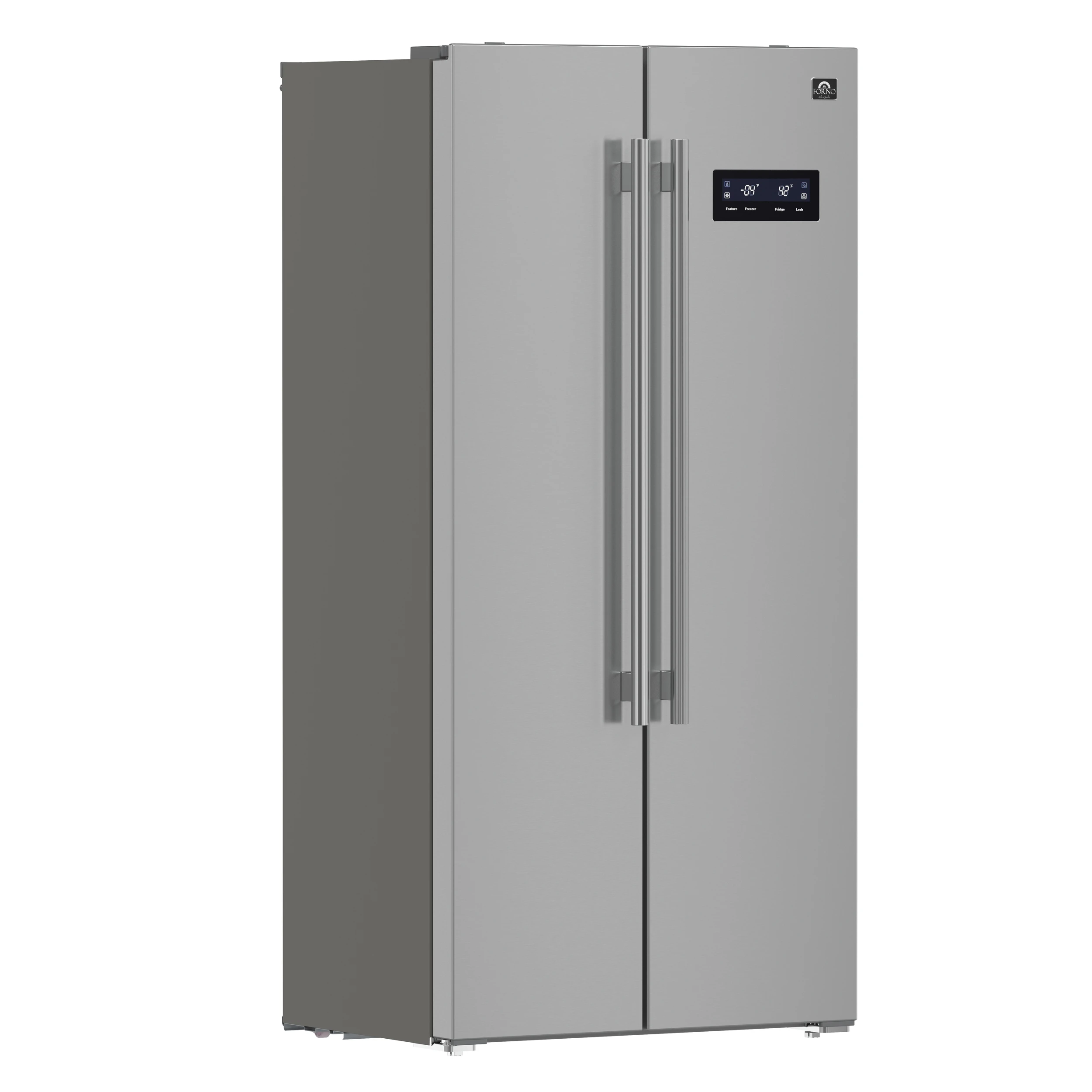 Salerno 33-Inch Side-by-Side Stainless Steel Refrigerator, 15.6 cu.ft, ENERGY STAR Certified FFRBI180533SB