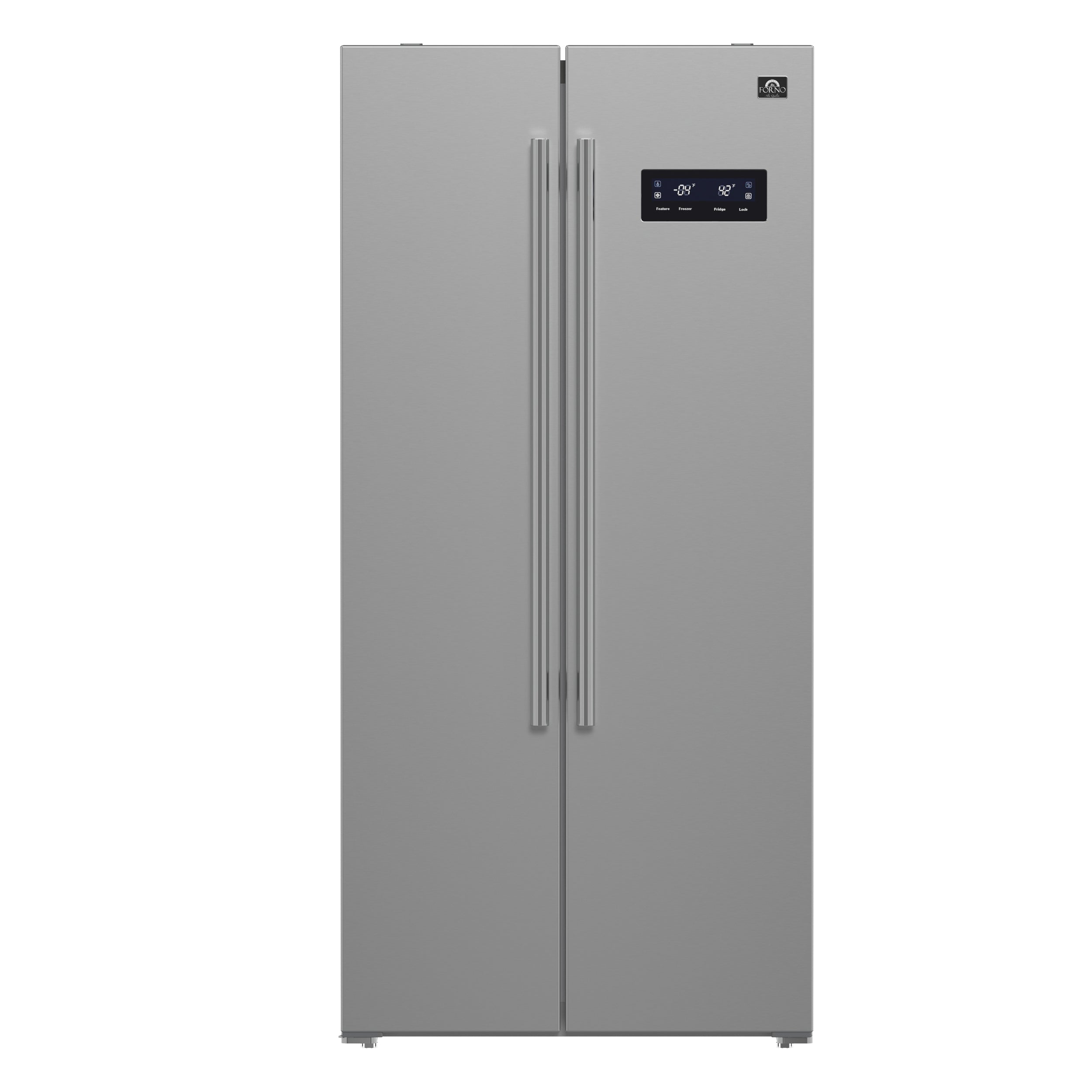 Forno Salerno 33-Inch Side-by-Side Refrigerator, 15.6 cu.ft, ENERGY STAR Certified Stainless FFRBI180533SB Picture 1