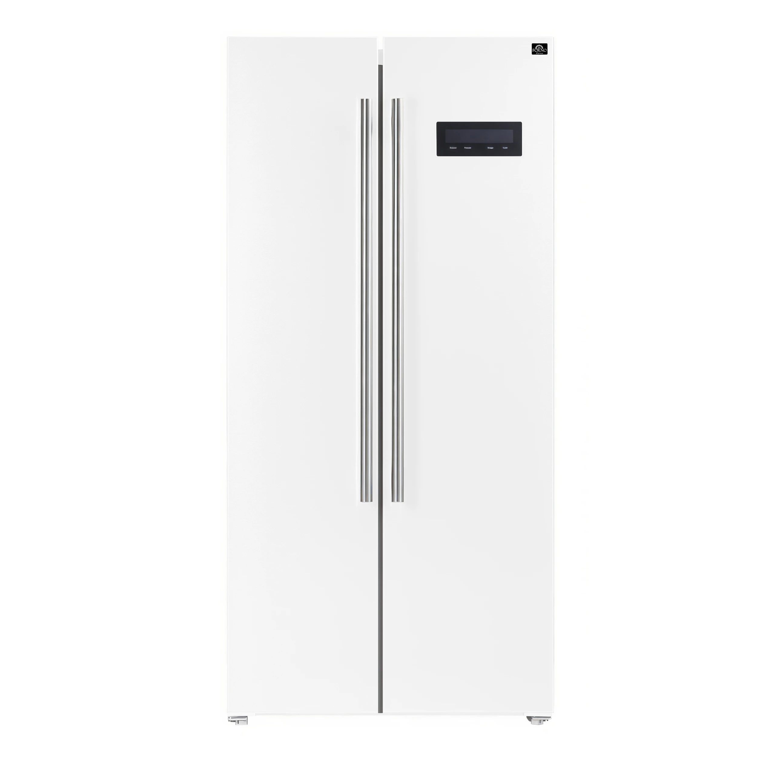 Salerno Espresso 33-Inch White Side-by-Side Refrigerator, 15.6 Cu. Ft., Energy-Efficient, No Frost, Modern Design FFRBI180533WHT