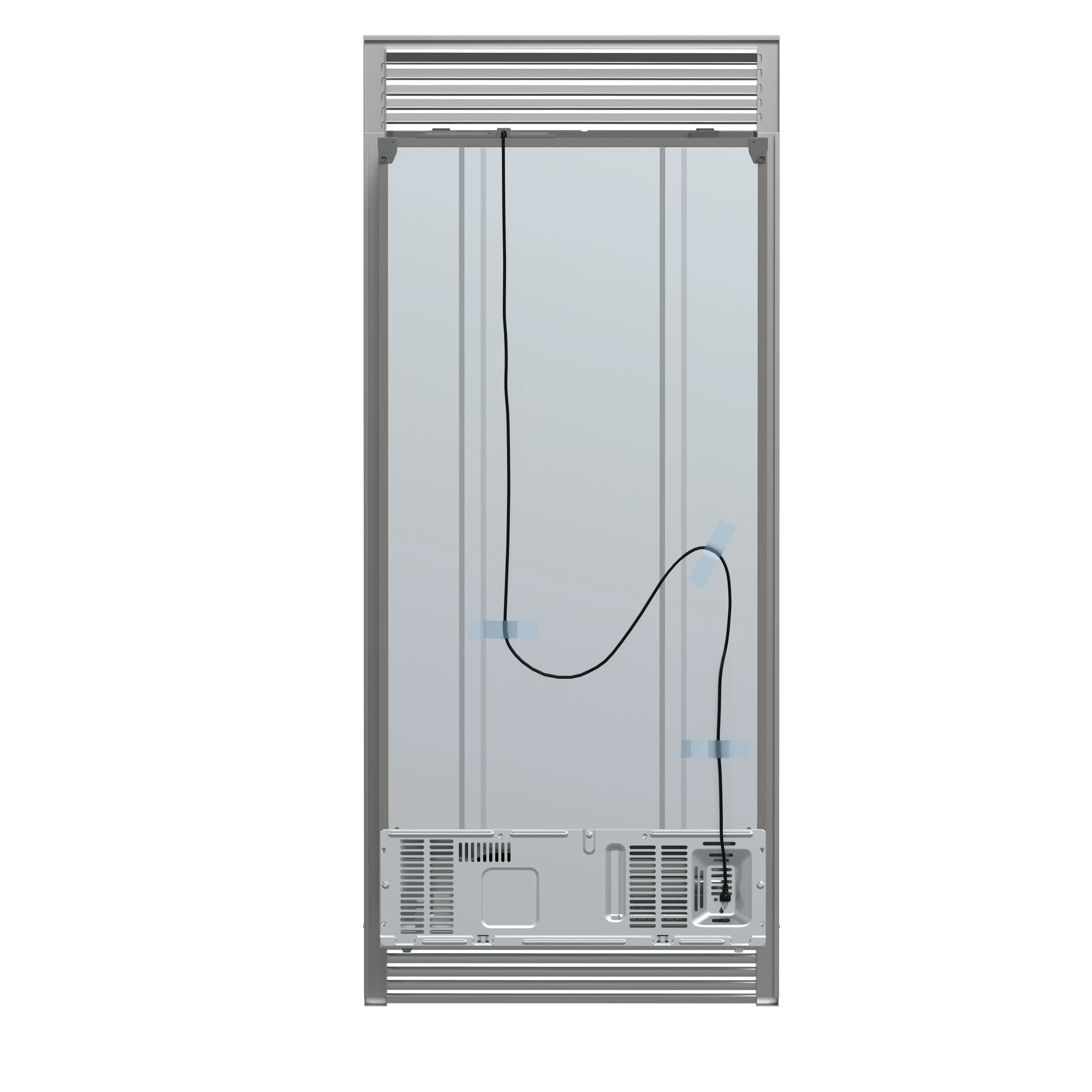 Salerno 37-Inch Built-In Stainless Steel Refrigerator, 15.6 cu.ft, Decorative Grill, ENERGY STAR Certified FFRBI180537SG