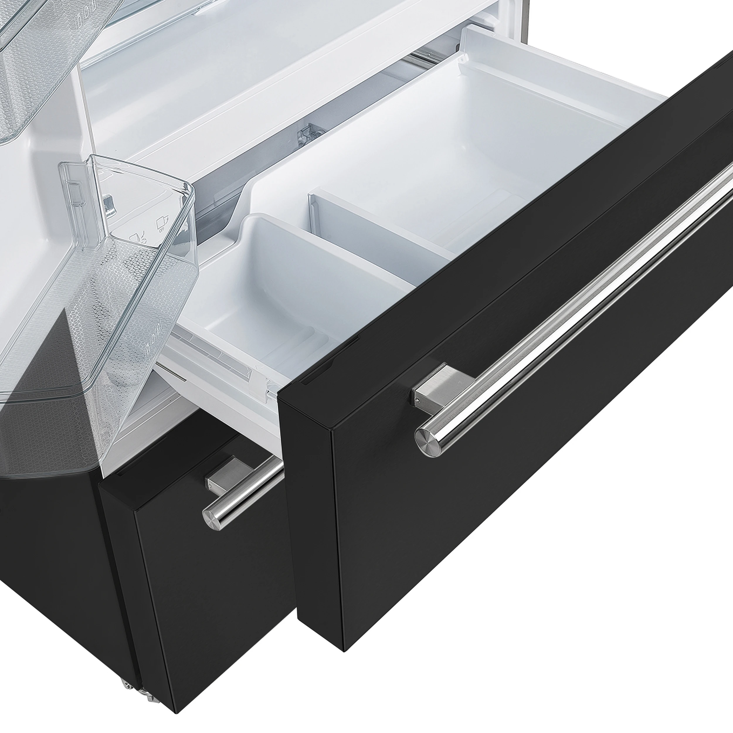 Moena Espresso 36-Inch Black French Door Refrigerator, 19.2 Cu. Ft., Frost-Free, Automatic Ice Maker, ENERGY STAR Certified FFRBI182036BLK