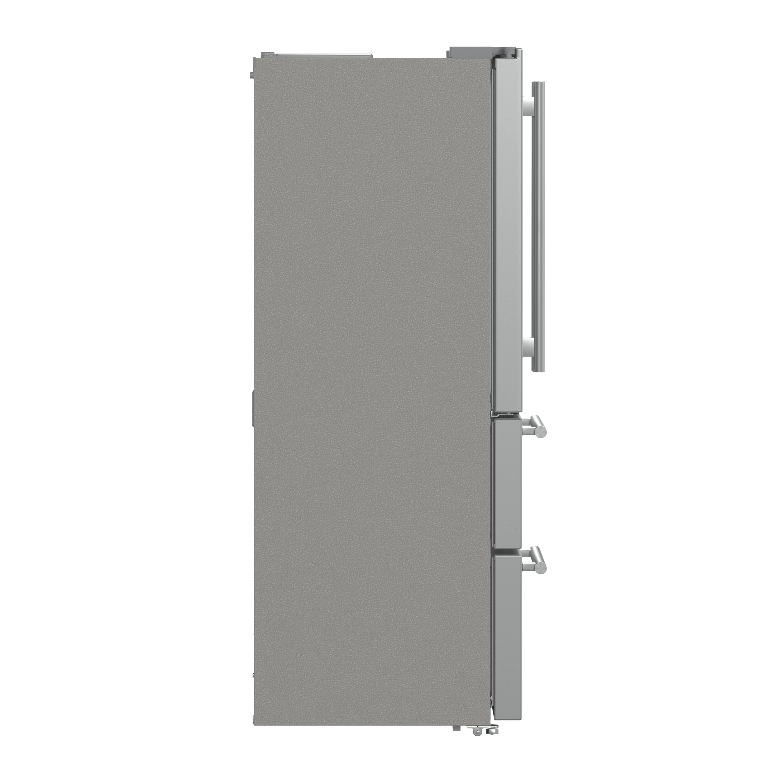 Moena 36-Inch French Door Refrigerator, 19.2 cu.ft, Counter Depth, Ice Maker, Stainless Steel Interior Panel, ENERGY STAR Certified FFRBI182036SB