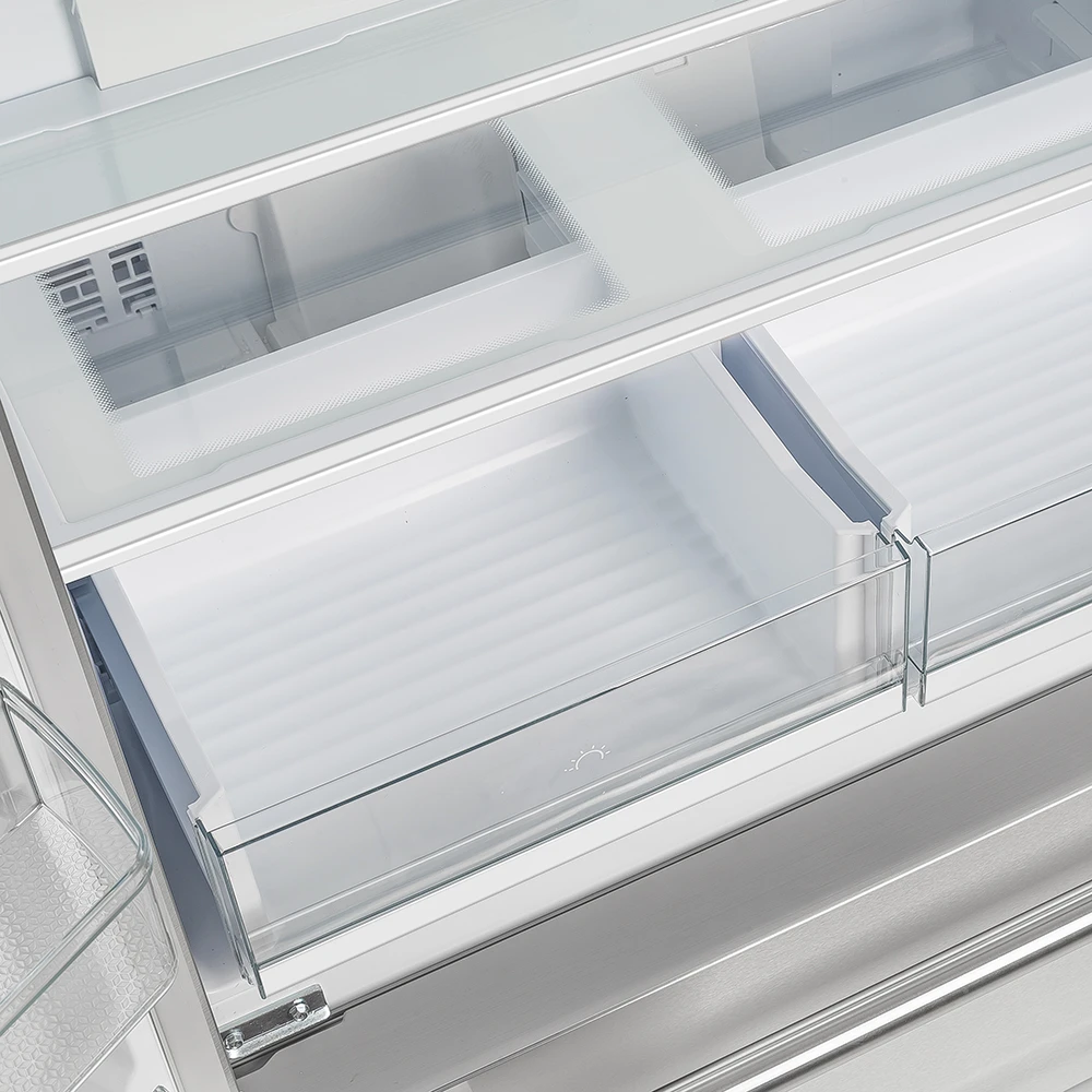 Moena 40-Inch French Door Refrigerator, Stainless Steel, 19.2 cu.ft, Modern Decorative Grill, ENERGY STAR Certified FFRBI182040MG