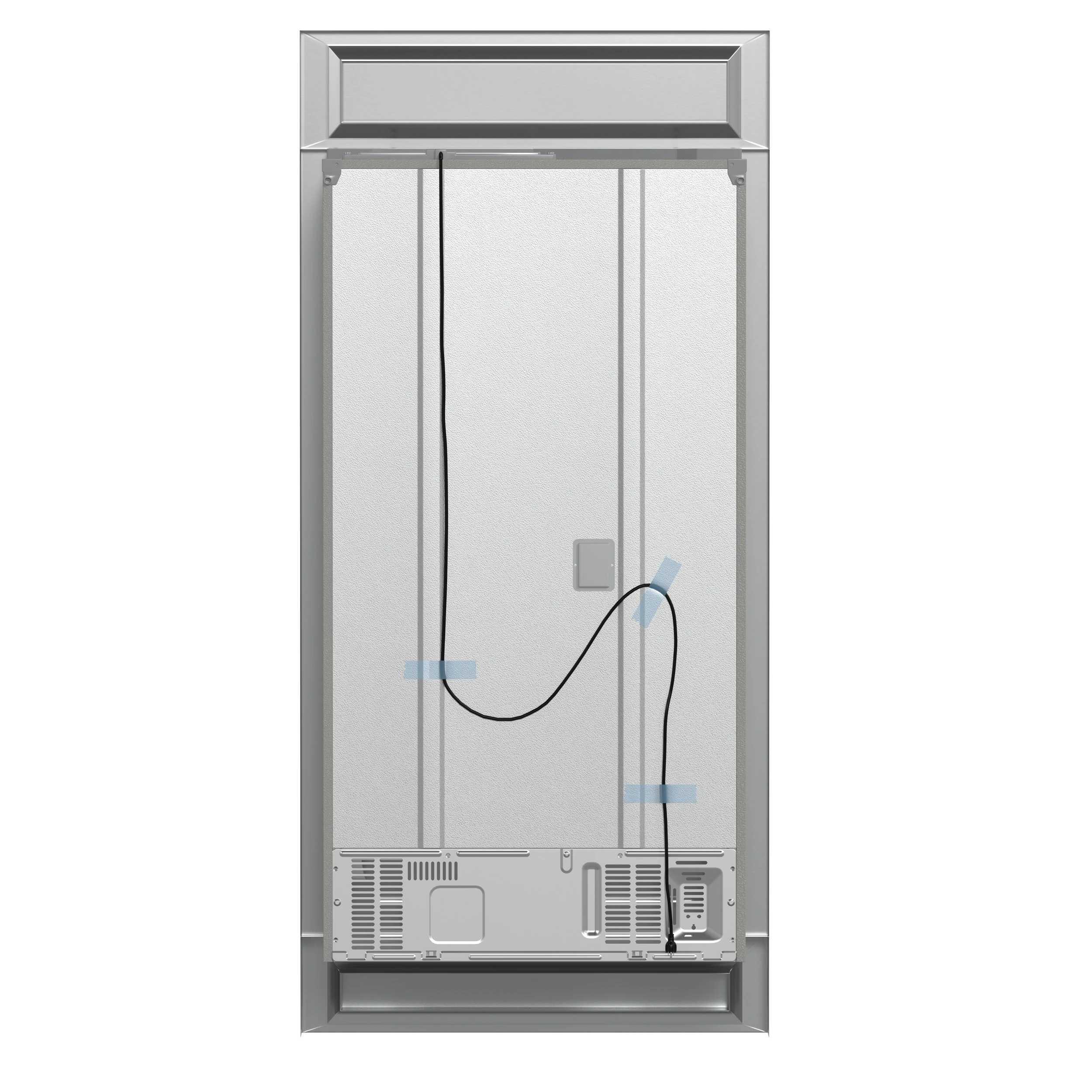 Moena 40-Inch French Door Refrigerator, Stainless Steel, 19.2 cu.ft, Modern Decorative Grill, ENERGY STAR Certified FFRBI182040MG