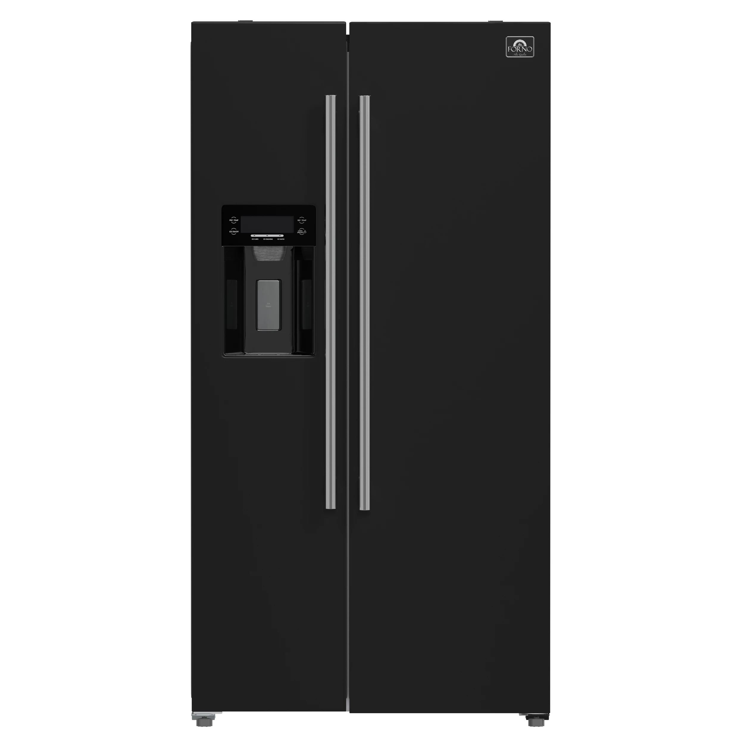 Salerno Espresso 36-Inch Black Side-by-Side Refrigerator, 20 Cu. Ft., Frost-Free, Ice & Water Dispenser, ENERGY STAR Certified FFRBI184436BLK