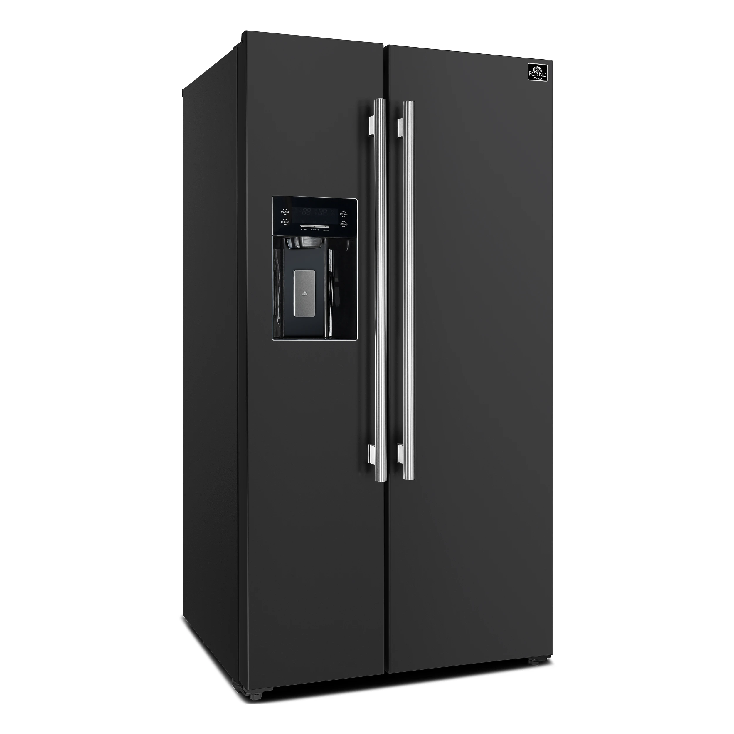 Salerno Espresso 36-Inch Black Side-by-Side Refrigerator, 20 Cu. Ft., Frost-Free, Ice & Water Dispenser, ENERGY STAR Certified FFRBI184436BLK