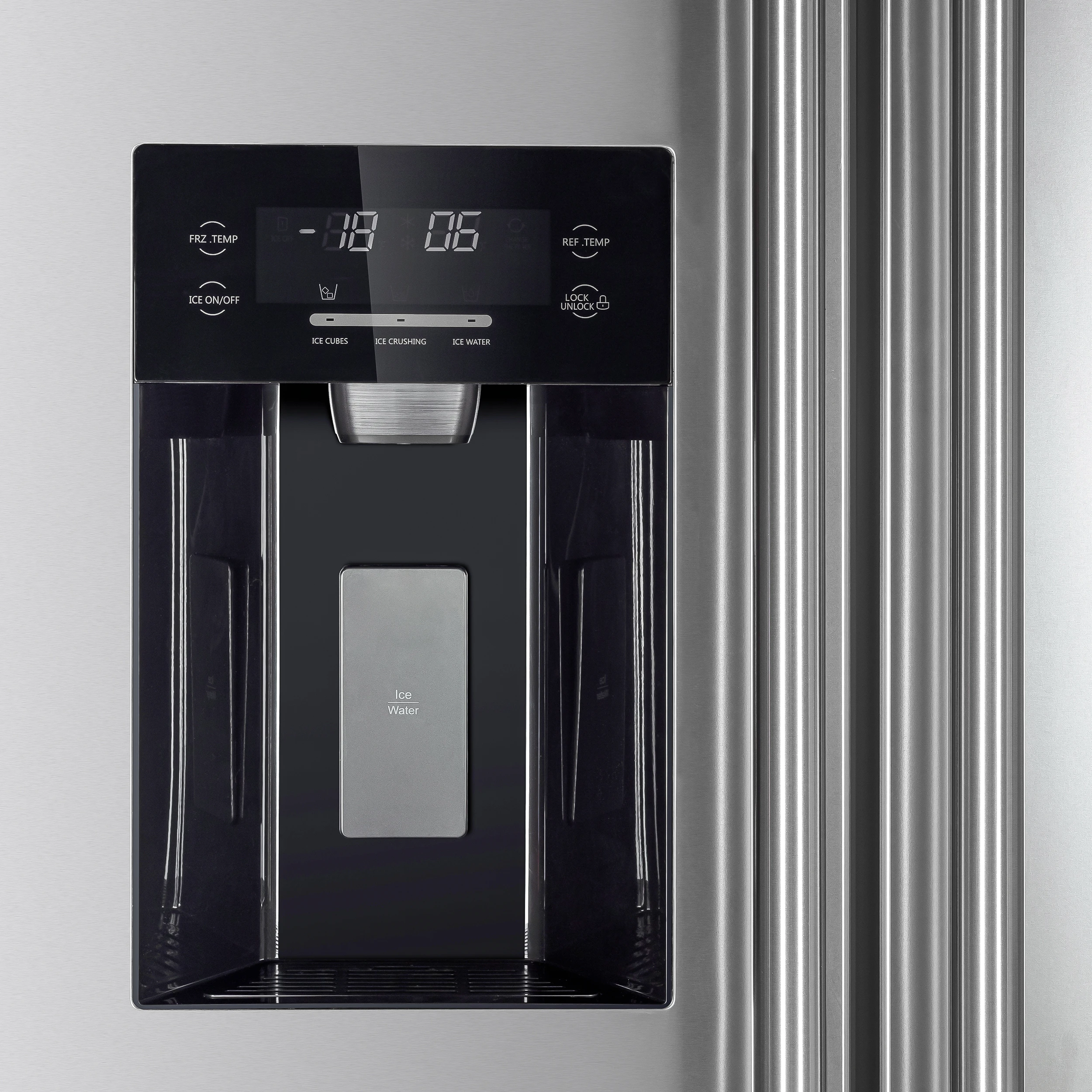 Salerno 36-Inch Side-by-Side Stainless Steel Refrigerator, 20 cu.ft, ENERGY STAR Certified FFRBI184436SB