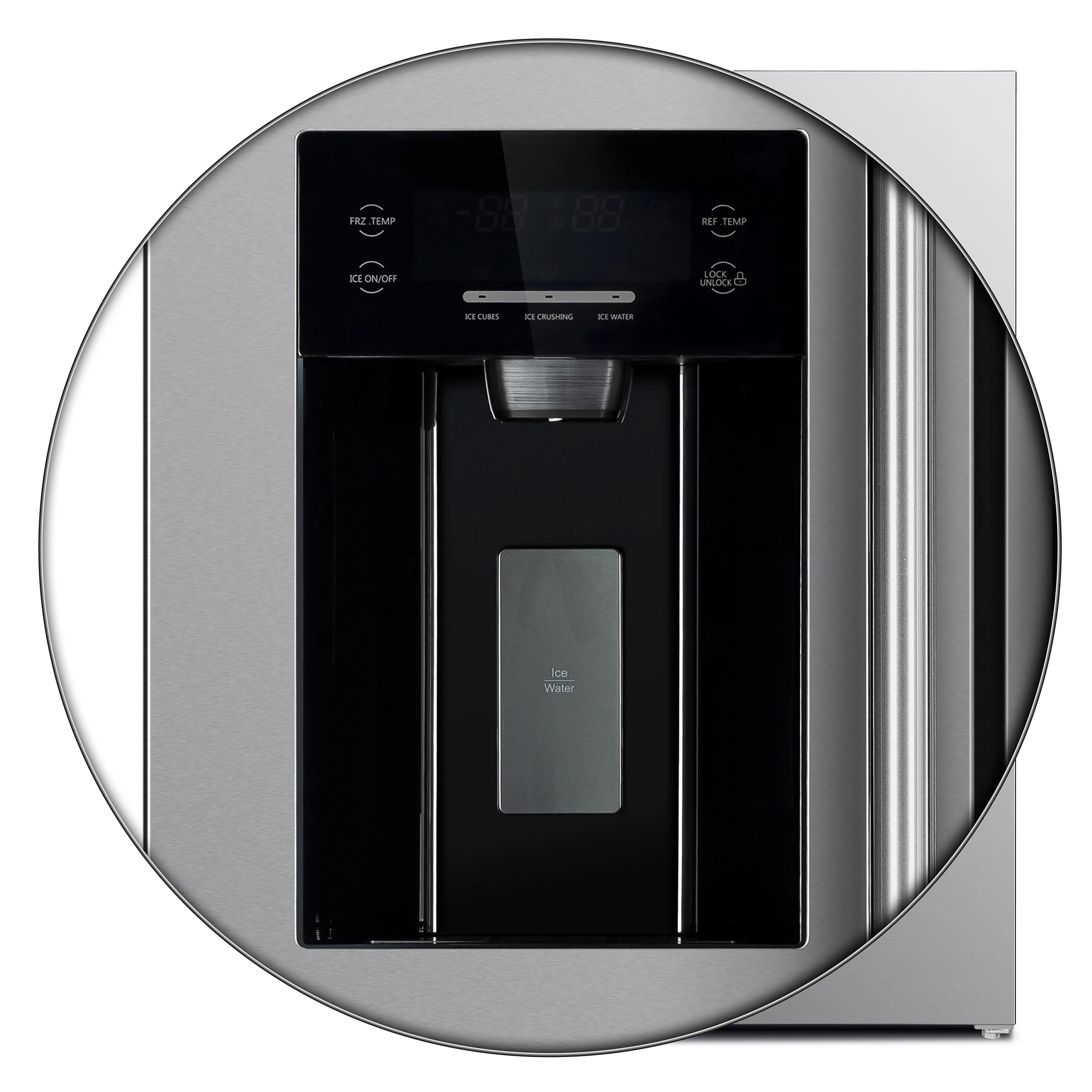 Salerno 36-Inch Side-by-Side Stainless Steel Refrigerator, 20 cu.ft, ENERGY STAR Certified FFRBI184436SB