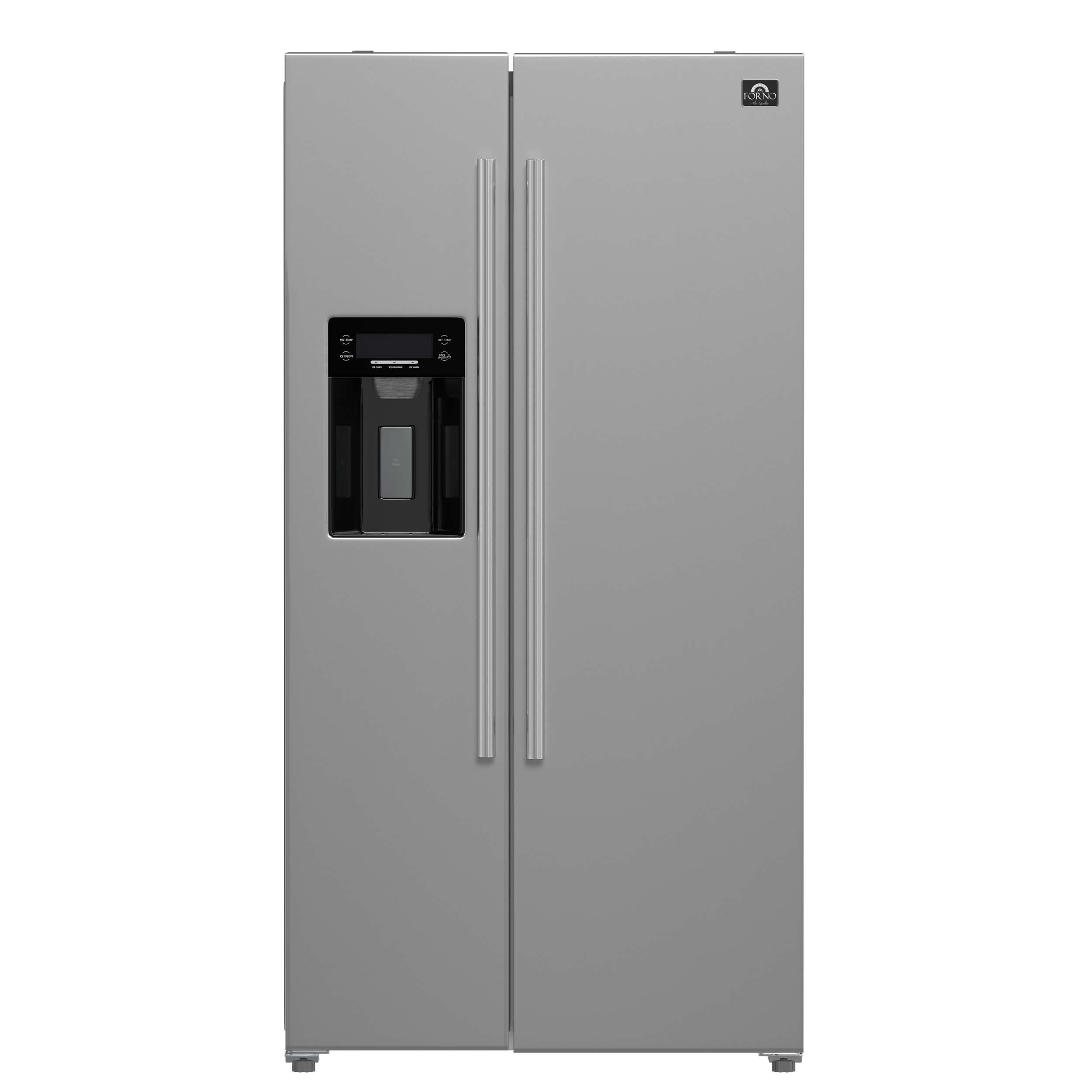 Forno Salerno 36″ Side by Side 20 Cu.Ft Refrigerator with Ice Maker Stainless FFRBI184436SB Picture 1