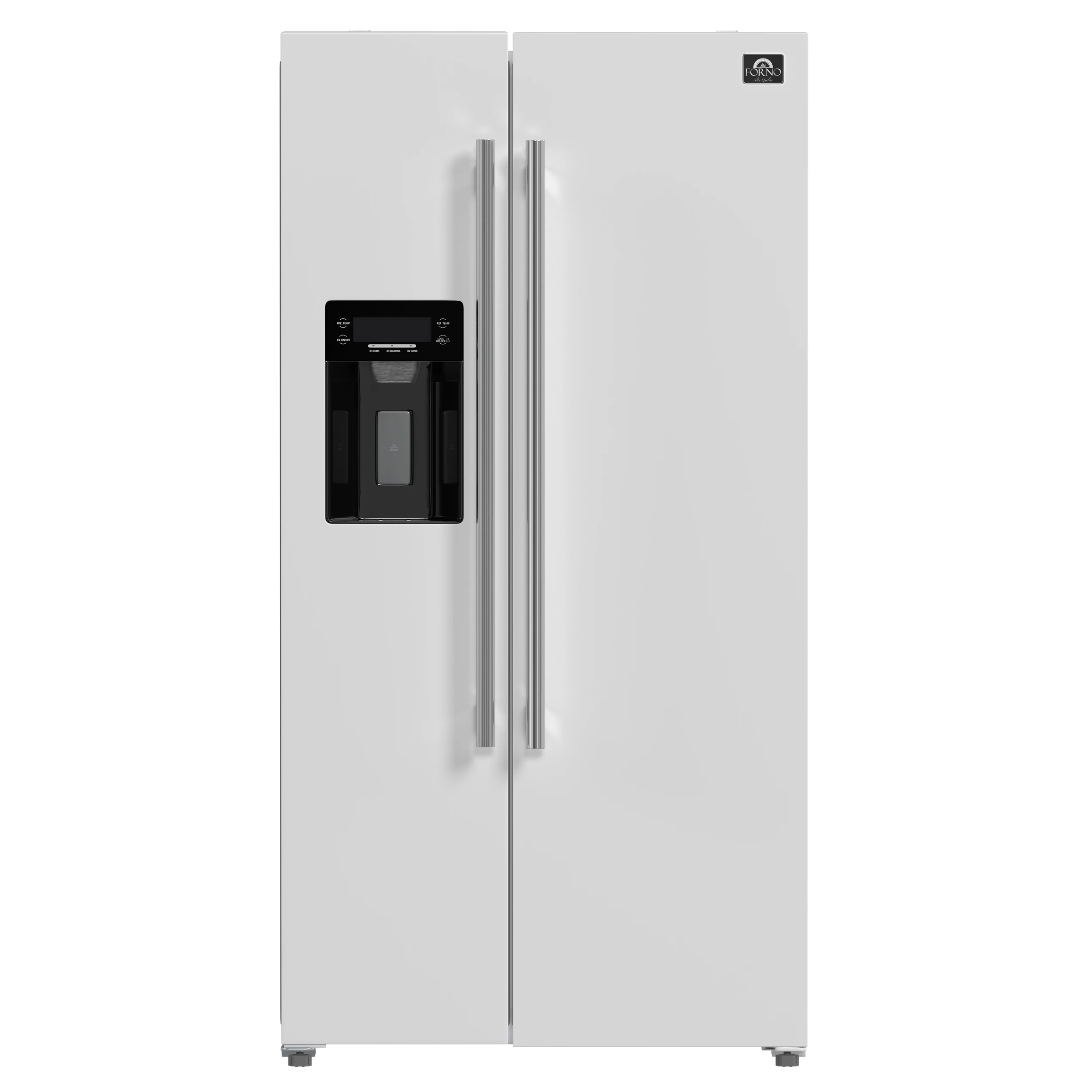 Salerno Espresso 36-Inch White Side-by-Side Refrigerator, 20 Cu. Ft., Frost-Free, Ice & Water Dispenser, ENERGY STAR Certified FFRBI184436WHT