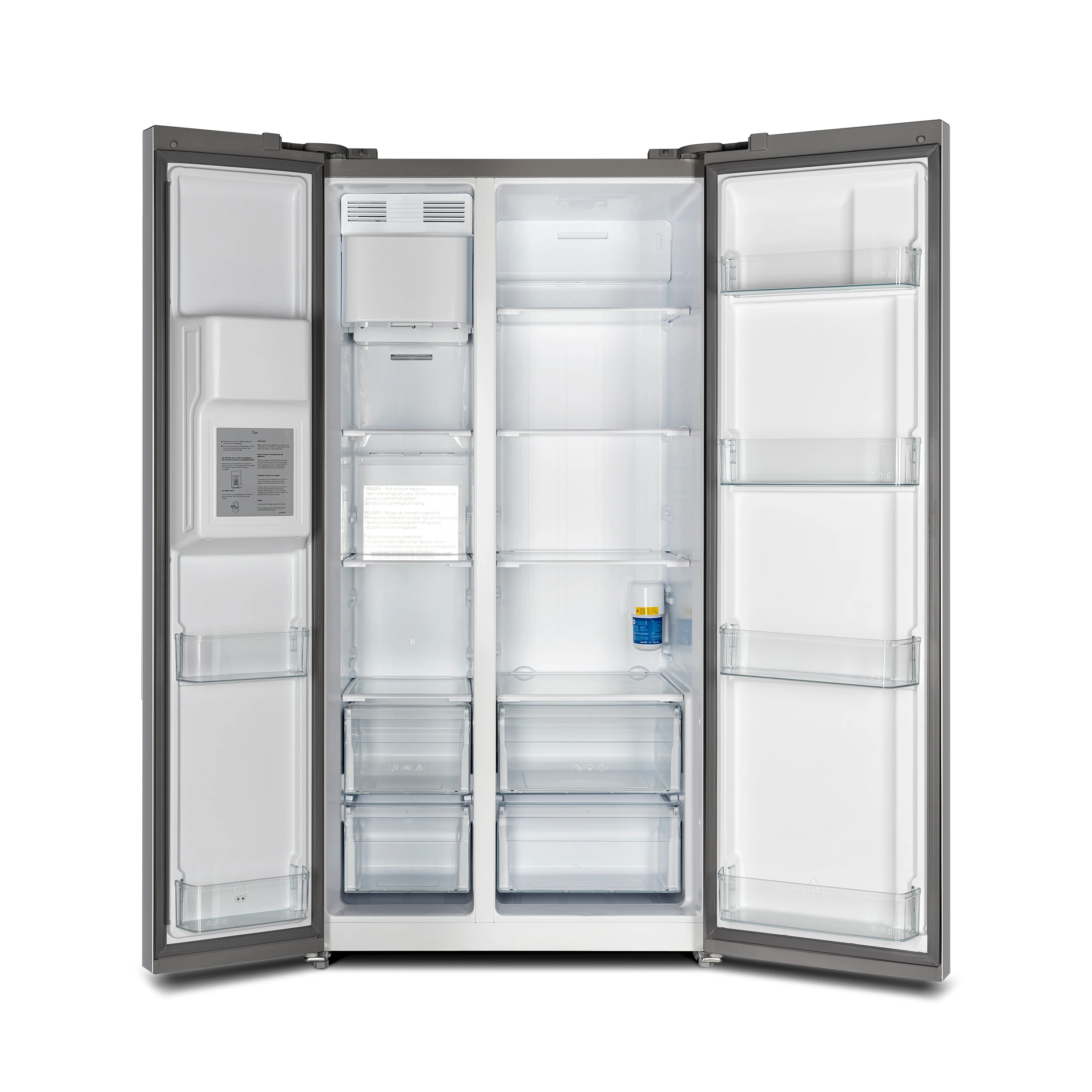 Salerno 40-Inch Built-In Stainless Steel Refrigerator, 20 cu.ft, Decorative Grill, ENERGY STAR Certified FFRBI184440SG