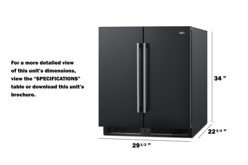 30" Wide Built-In Refrigerator-Freezer FFRF3070BL