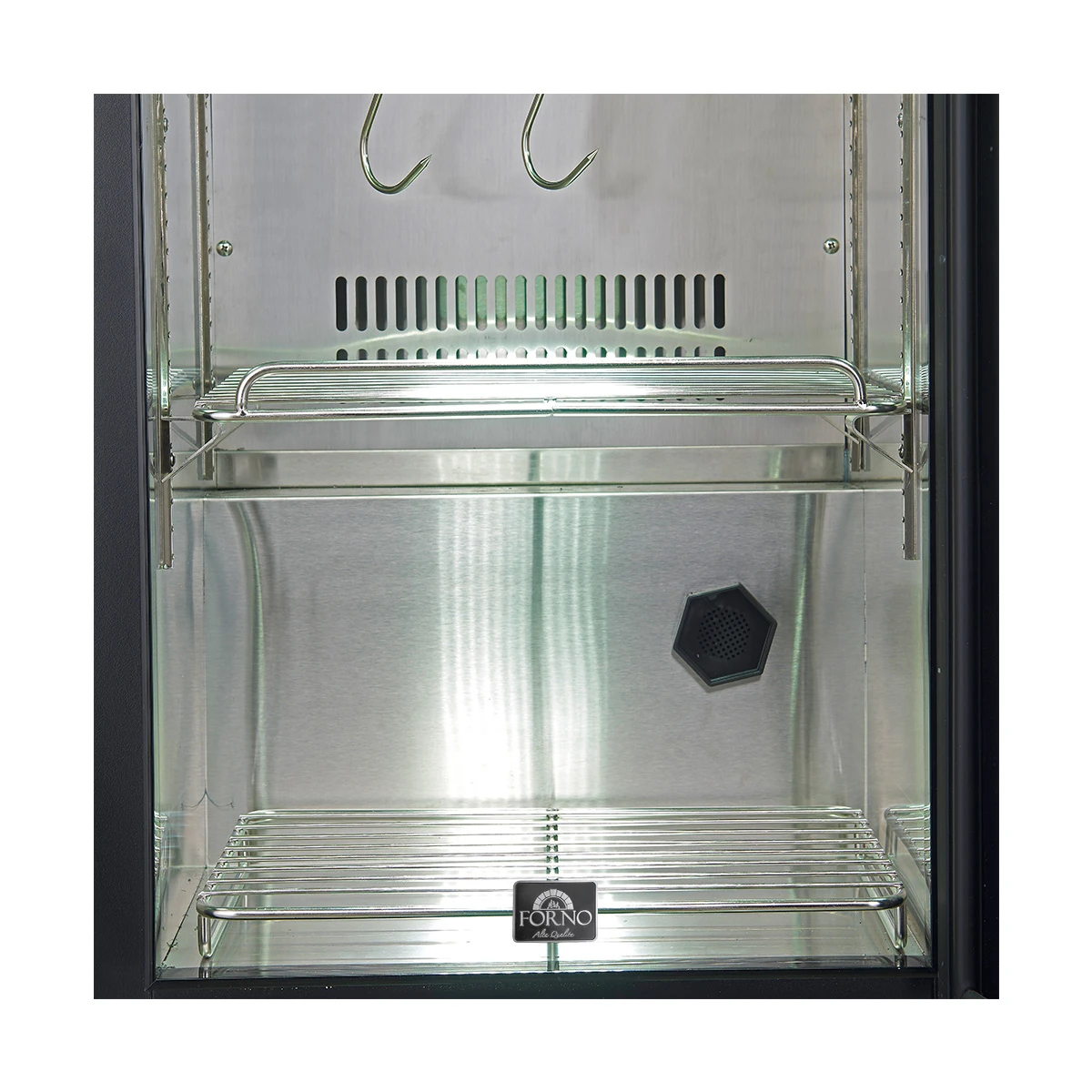 Asciutto 17-Inch Dry Aging Cabinet, Stainless Steel 304, 1.84 cu.ft, LED Lighting, Adjustable Shelves FFSDA686417