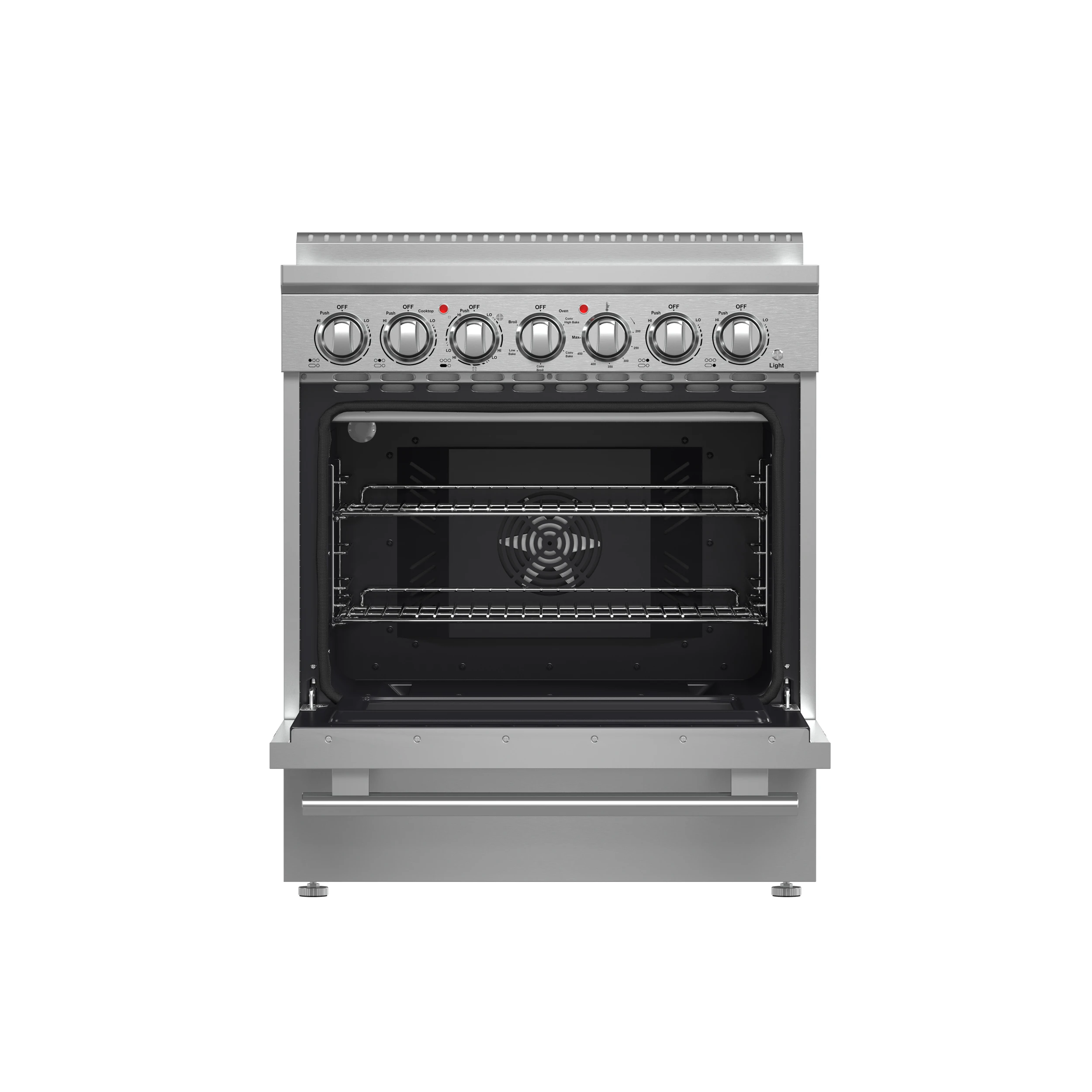 Paolo 30-Inch Freestanding Electric Range, Stainless Steel, 4.38 cu.ft, True Convection Oven, Energy Efficient FFSEL601130