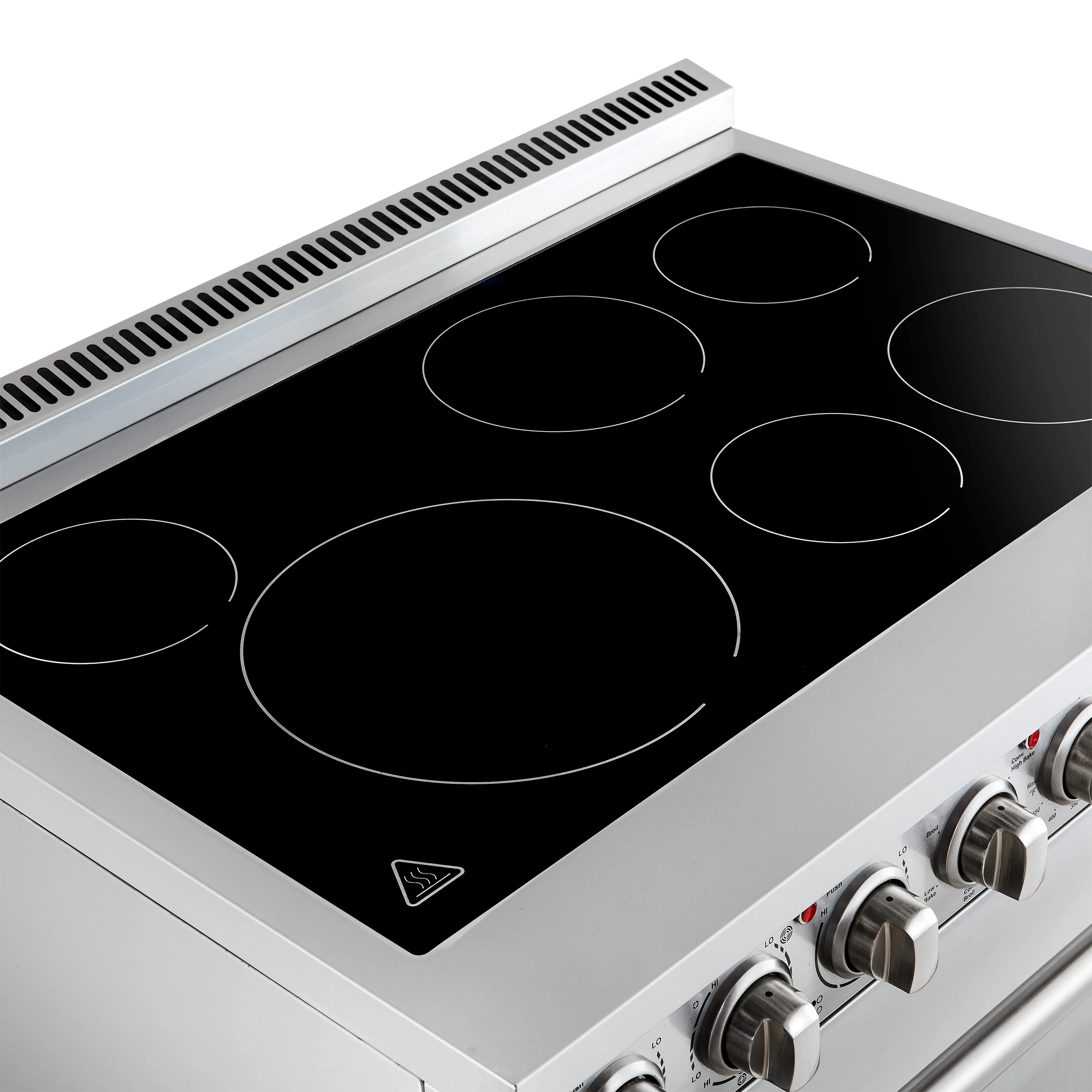 Paolo 36 Inch Freestanding Electric Range, Stainless Steel, 5.44 cu.ft, True Convection Oven, Energy Efficient FFSEL601136