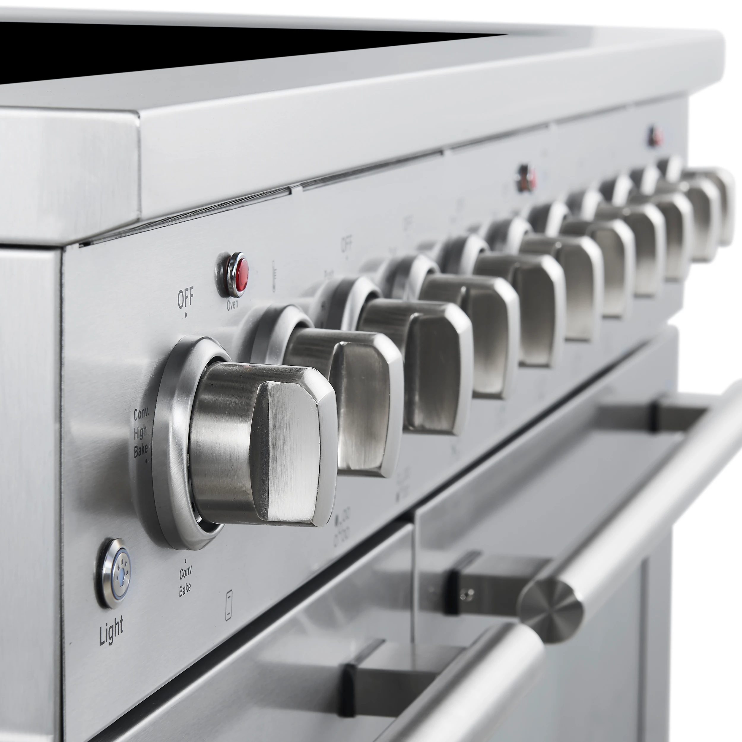 Paolo 48 Inch Freestanding Electric Range, Stainless Steel, 6.7 cu.ft, True Convection Oven, Energy Efficient FFSEL601148