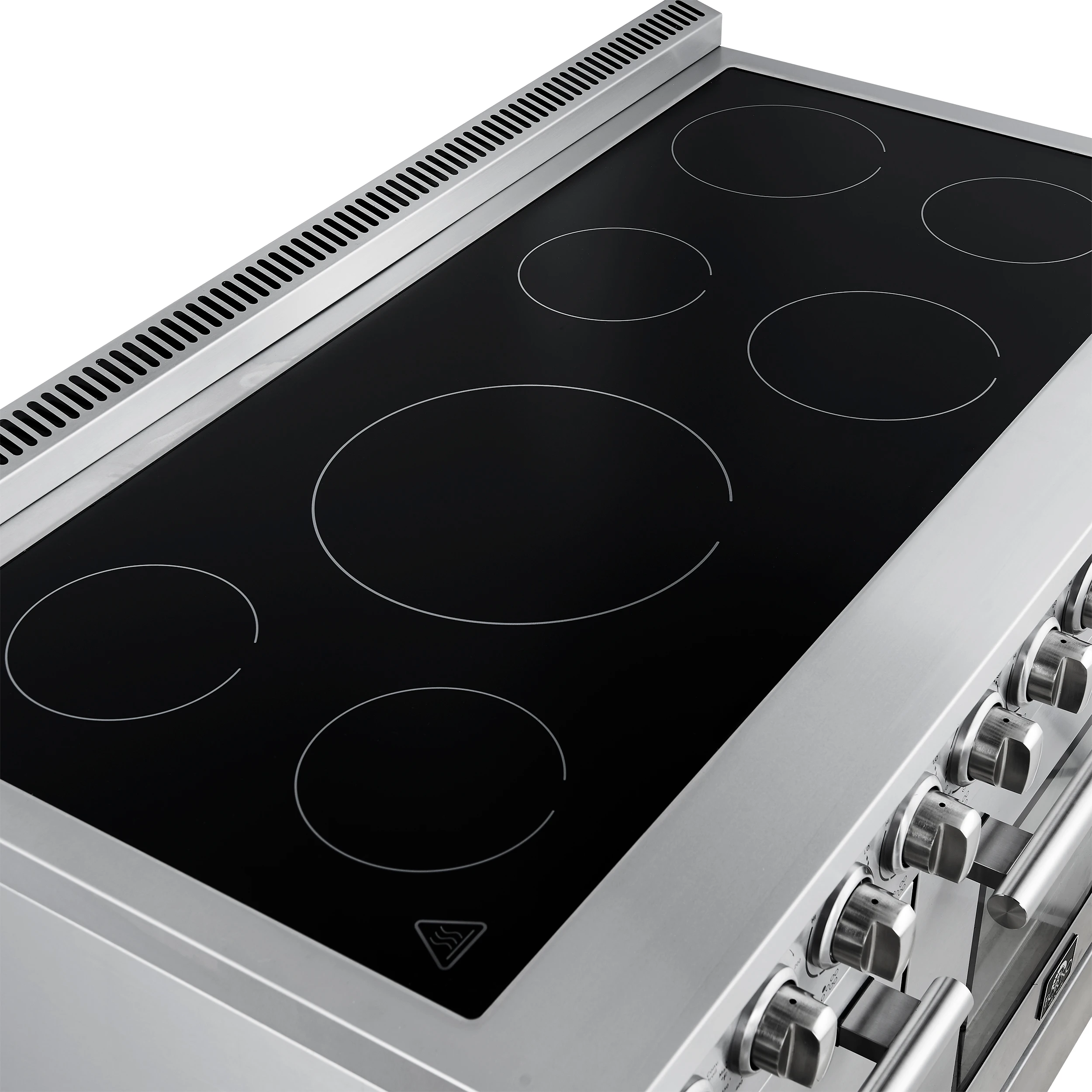 Paolo 48 Inch Freestanding Electric Range, Stainless Steel, 6.7 cu.ft, True Convection Oven, Energy Efficient FFSEL601148