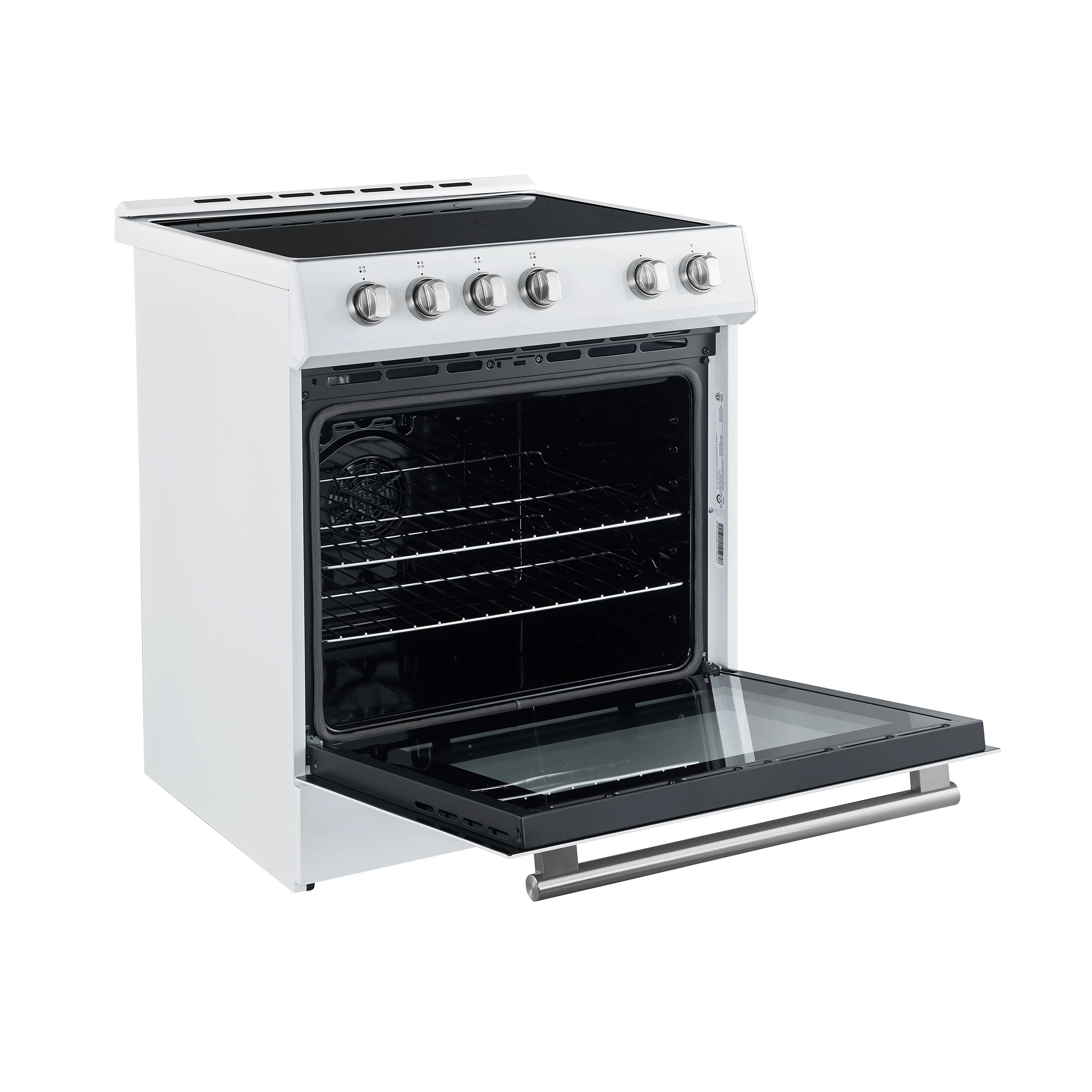 Leonardo Espresso 30-Inch White Electric Range, True Convection, Energy Efficient FFSEL602230WHT