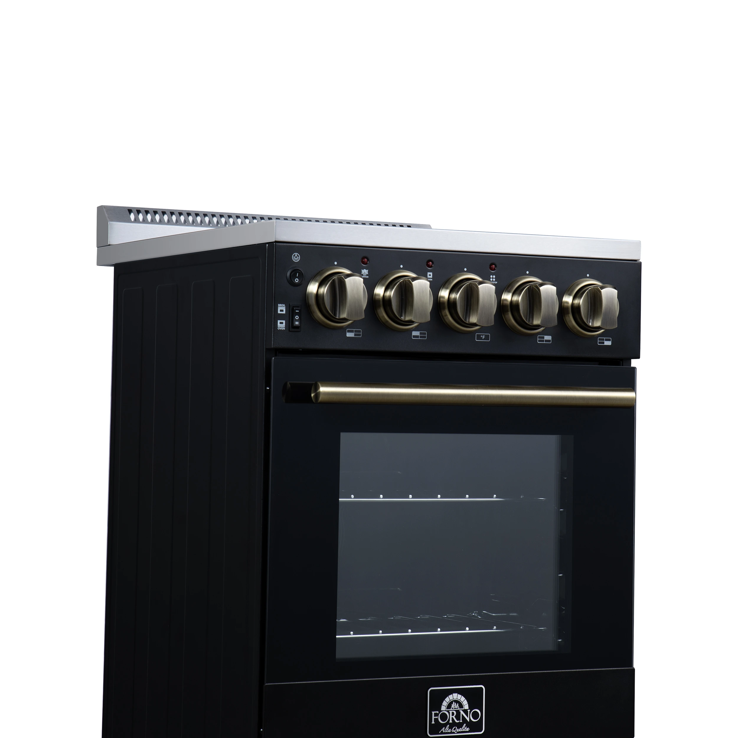 Pallerano 20 Inch Freestanding Electric Range in Black, Canada Version, Plug and Cord Included FFSEL605120BLK
