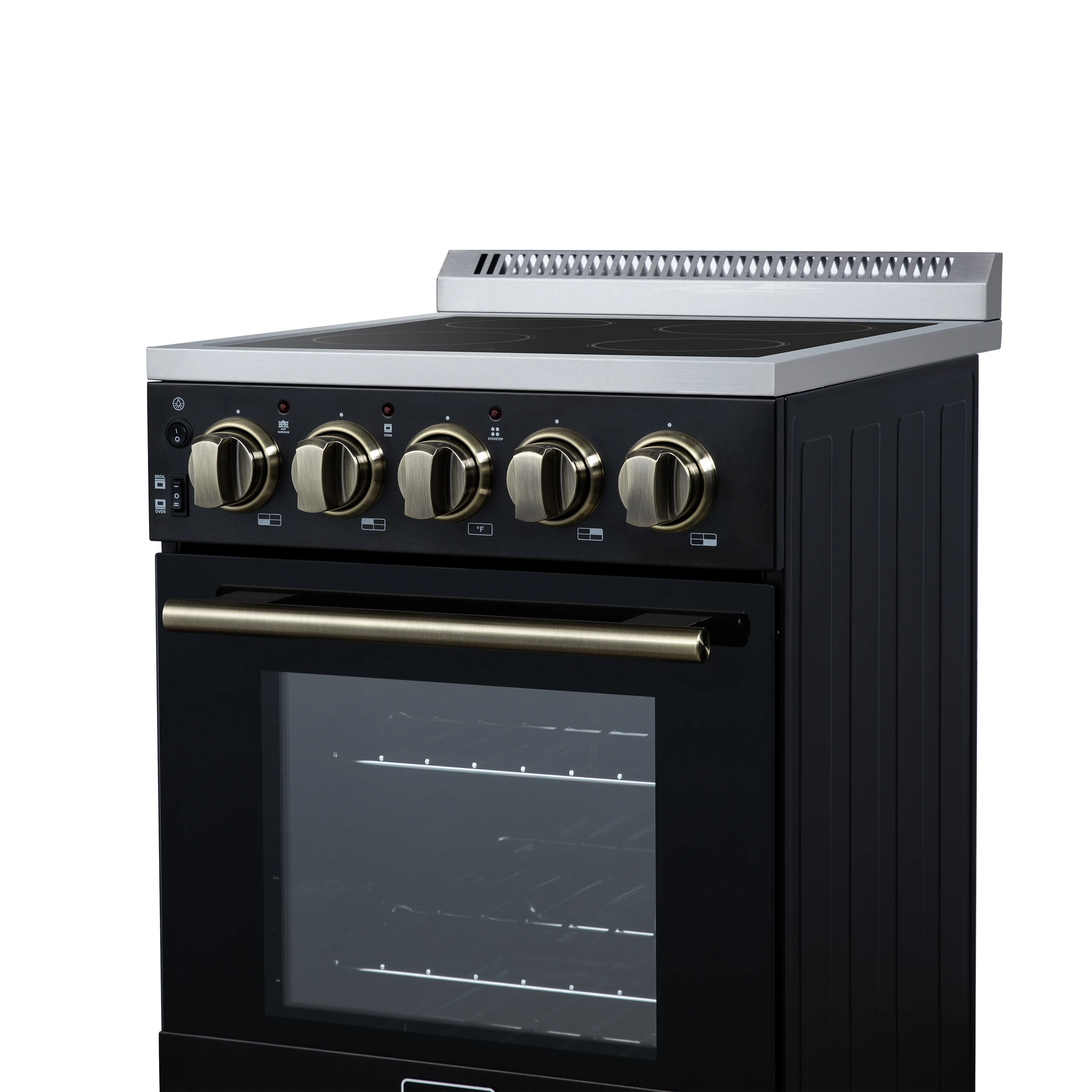 Pallerano 20 Inch Freestanding Electric Range in Black, Canada Version, Plug and Cord Included FFSEL605120BLK