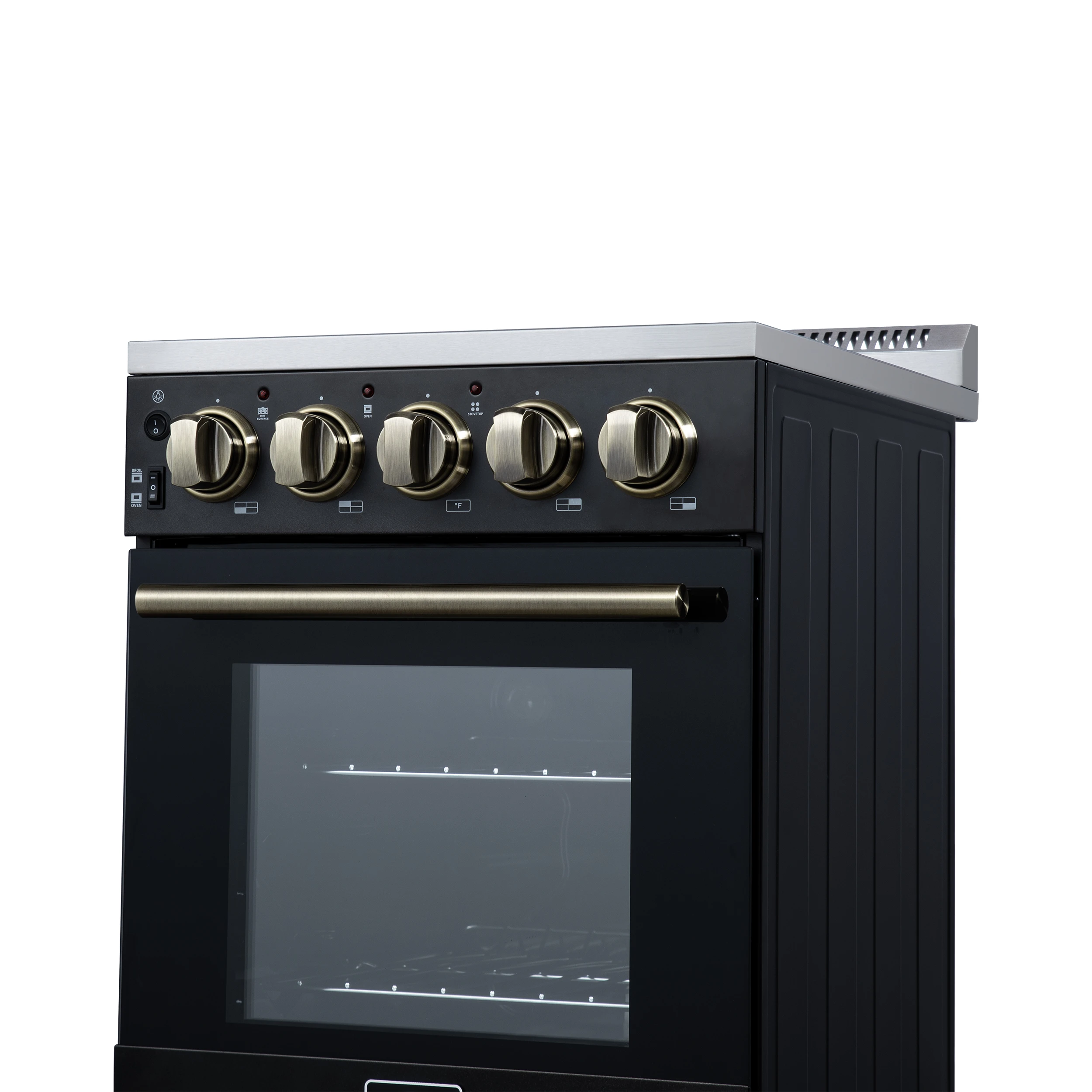 Pallerano 20 Inch Freestanding Electric Range in Black, Canada Version, Plug and Cord Included FFSEL605120BLK