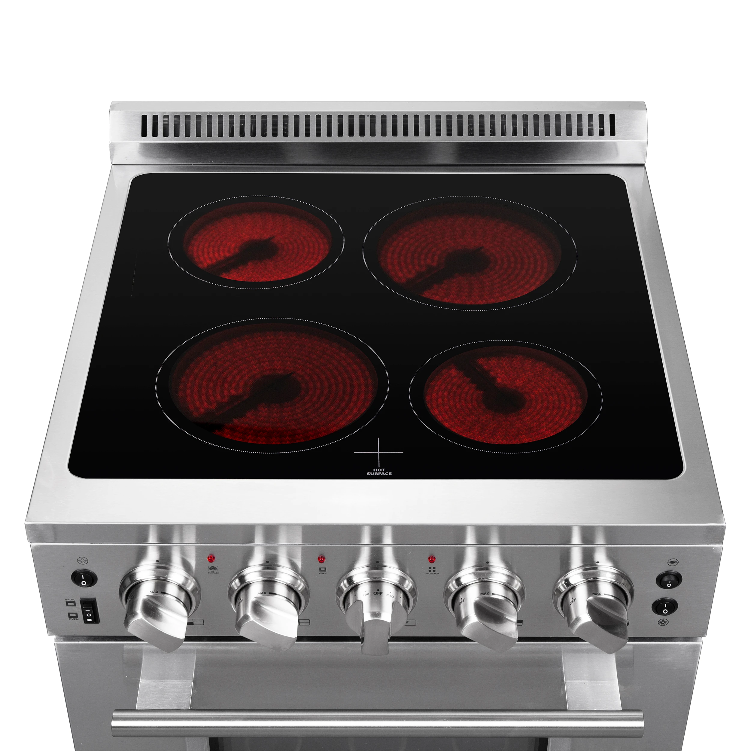 Loiano 24 Inch Freestanding Electric Range Stainless Steel with Storage Drawer FFSEL606924
