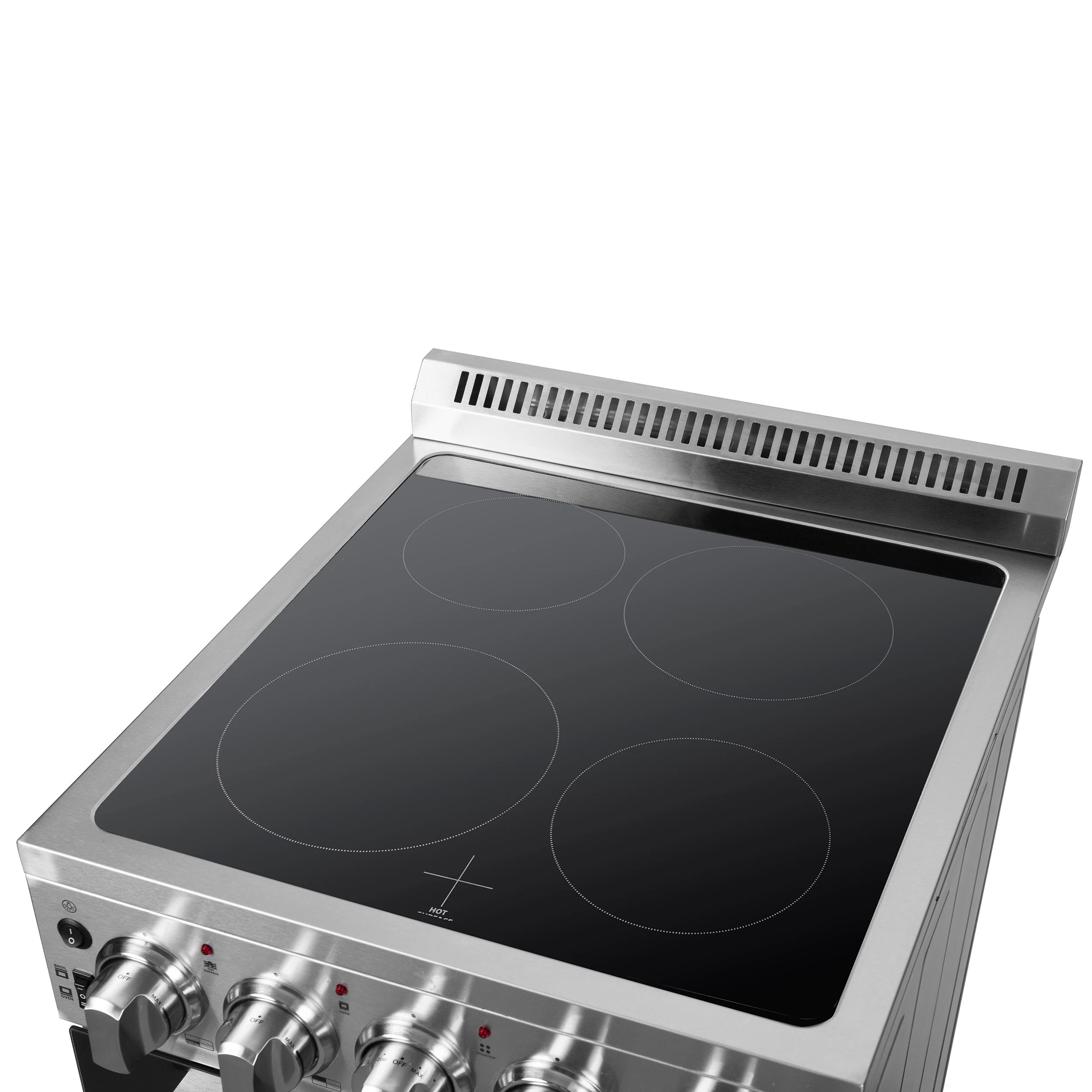 Loiano 24 Inch Freestanding Electric Range Stainless Steel with Storage Drawer FFSEL606924