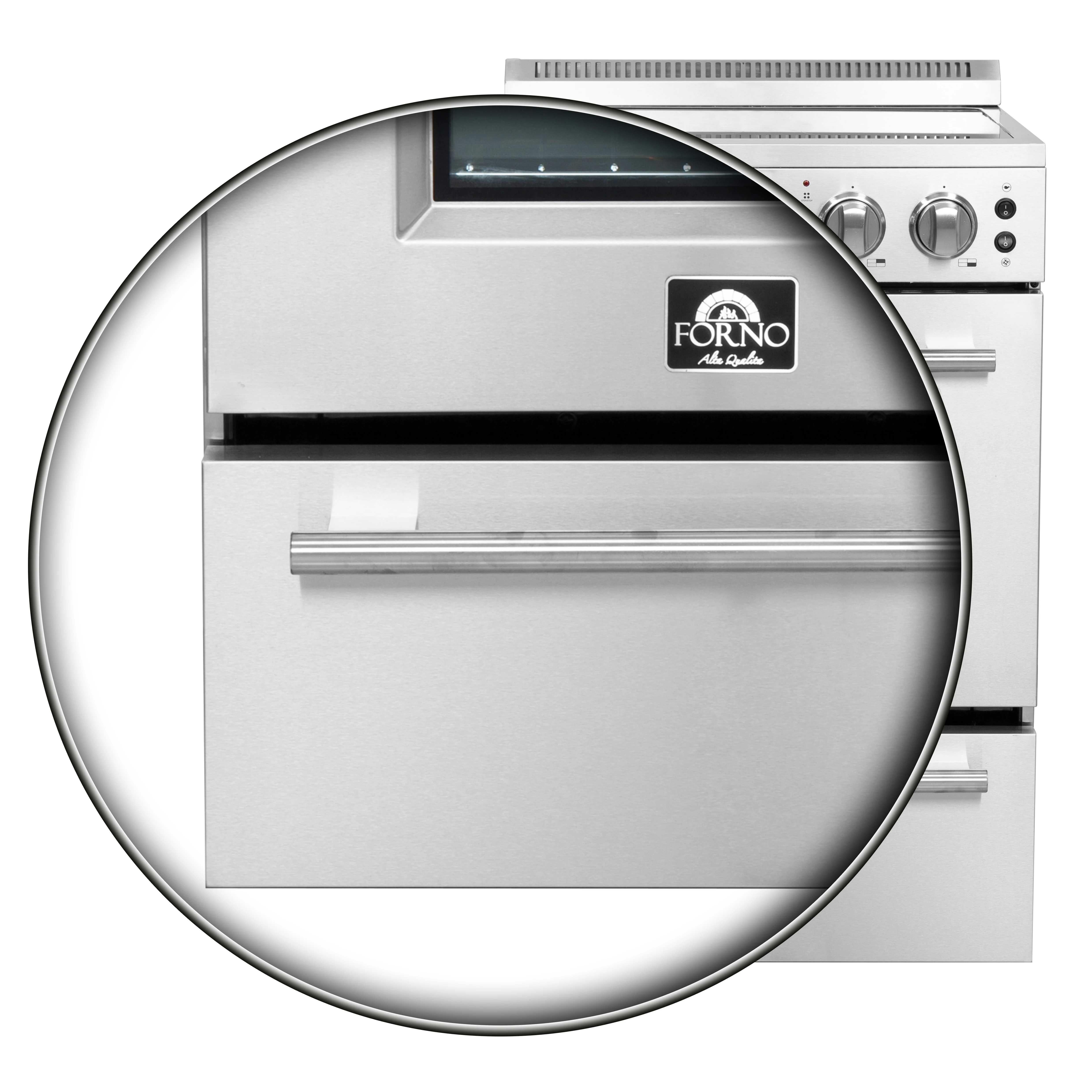 Loiano 24 Inch Freestanding Electric Range Stainless Steel with Storage Drawer FFSEL606924