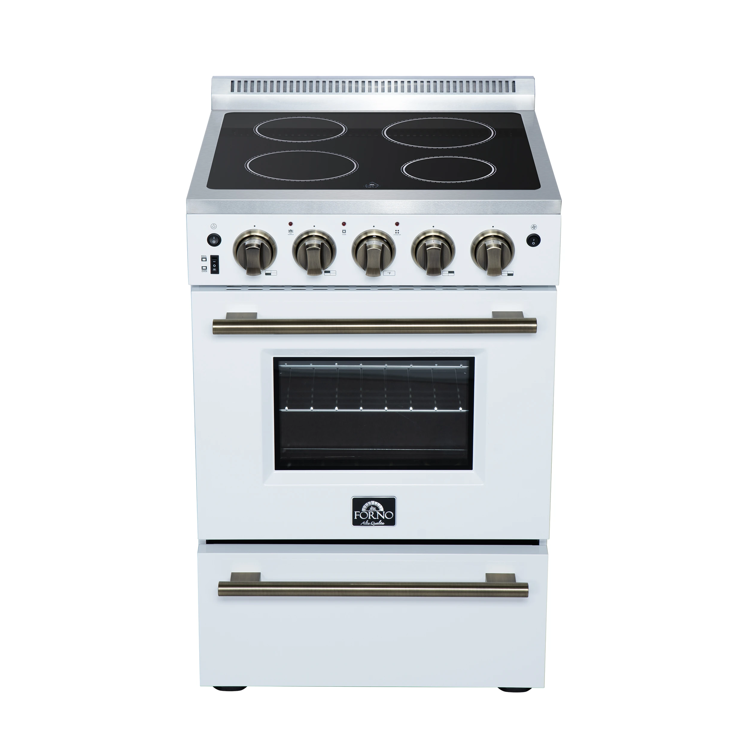 Loiano 24 Inch Freestanding Electric Range in White FFSEL606924WHT