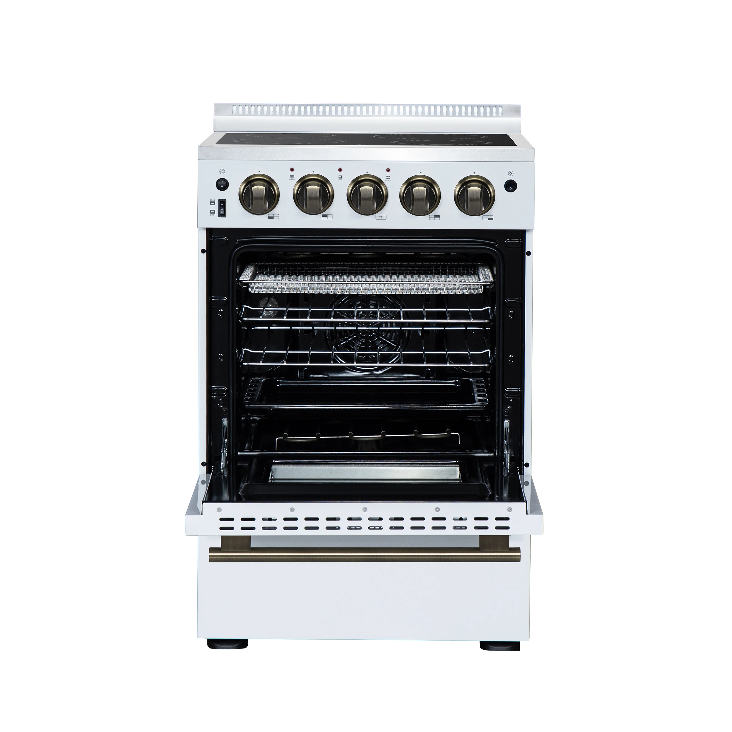 Loiano 24 Inch Freestanding Electric Range in White FFSEL606924WHT