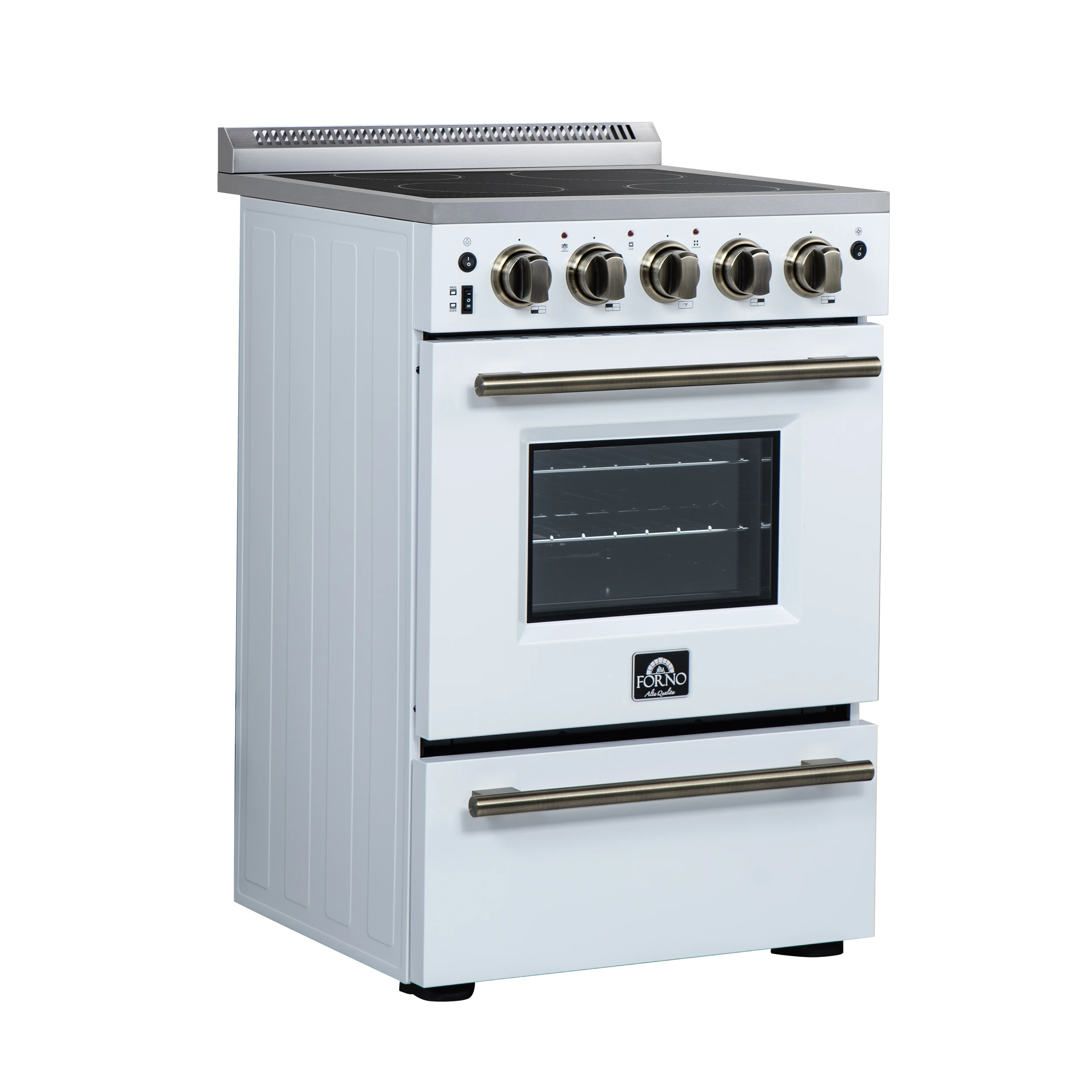 Loiano 24 Inch Freestanding Electric Range in White FFSEL606924WHT