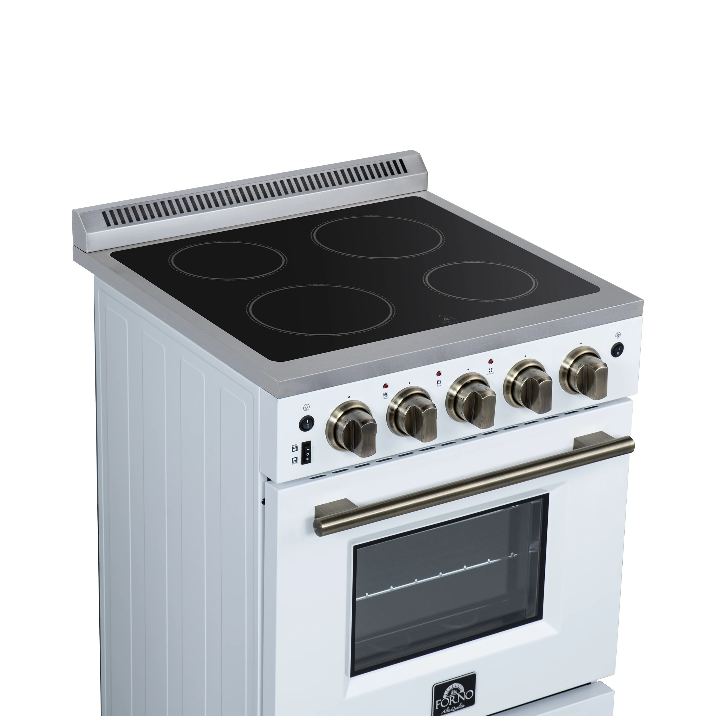 Loiano 24 Inch Freestanding Electric Range in White FFSEL606924WHT