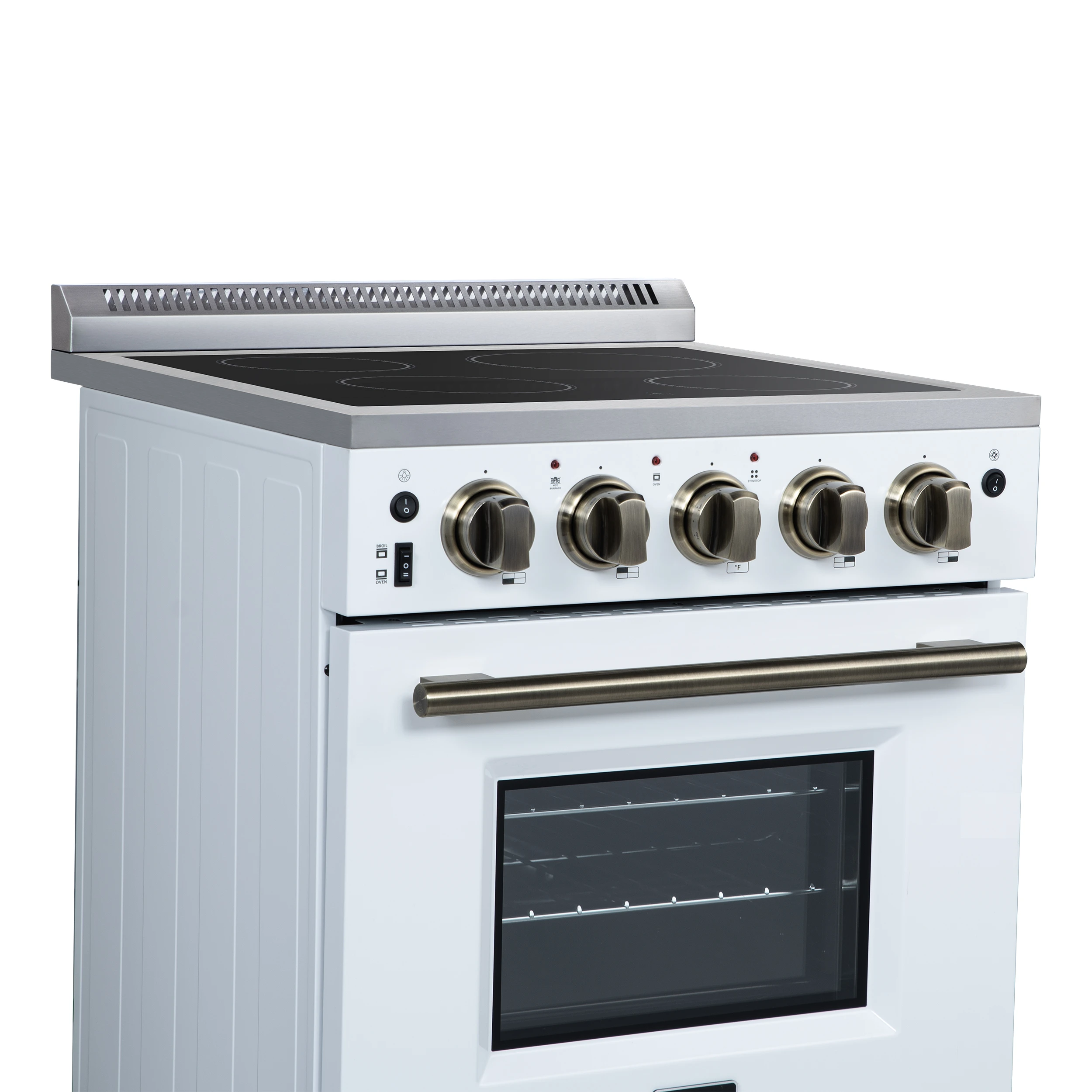 Loiano 24 Inch Freestanding Electric Range in White FFSEL606924WHT