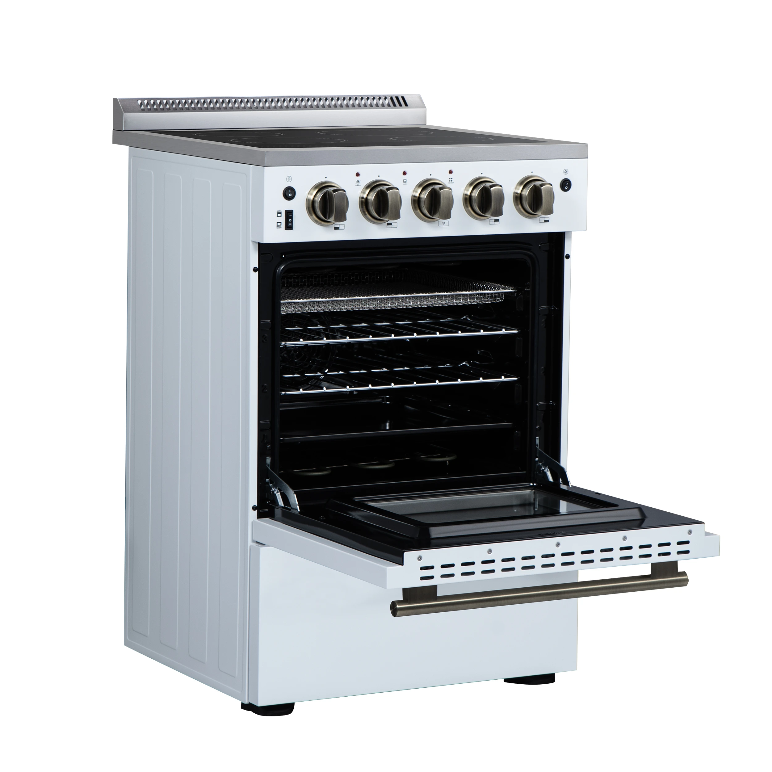 Loiano 24 Inch Freestanding Electric Range in White FFSEL606924WHT