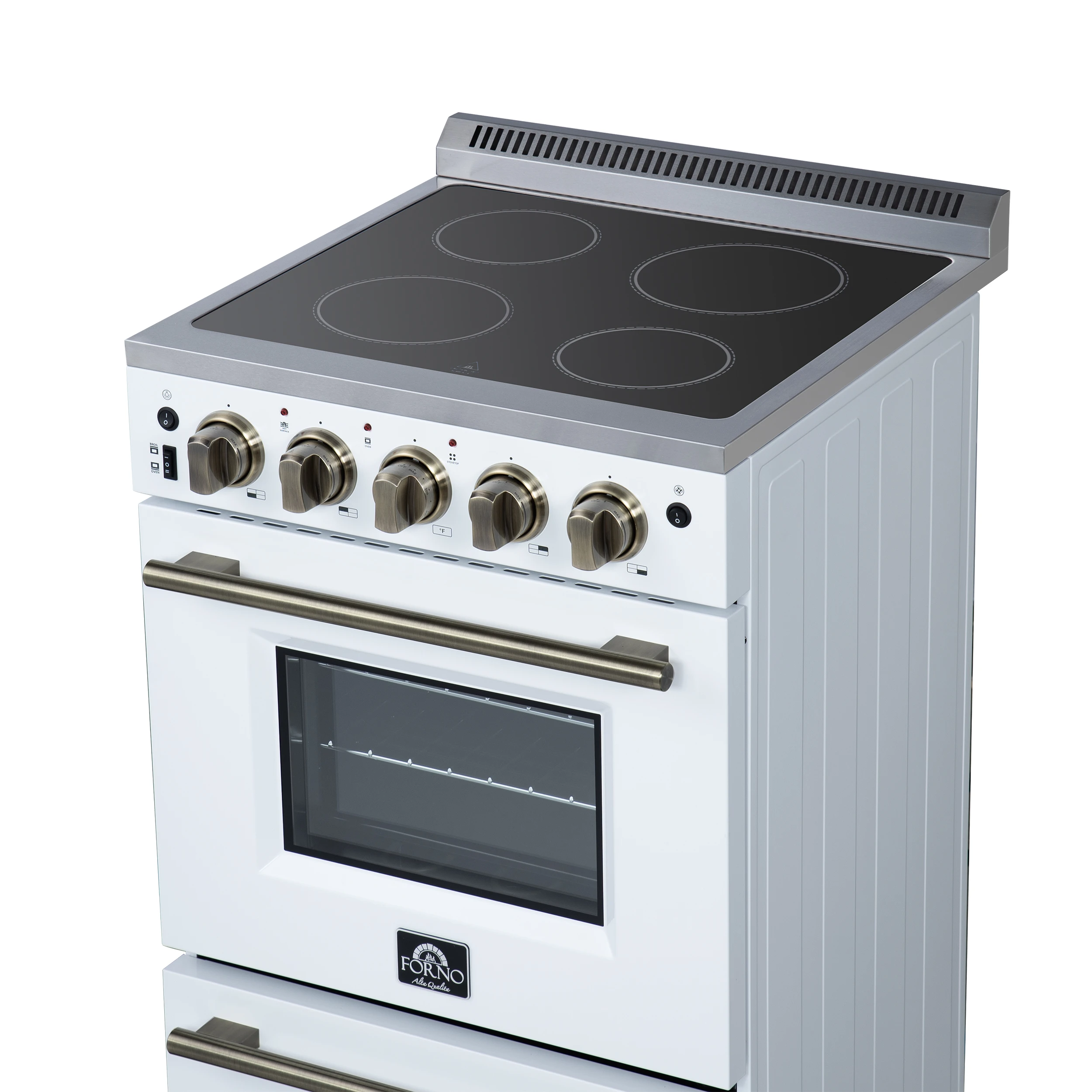 Loiano 24 Inch Freestanding Electric Range in White FFSEL606924WHT