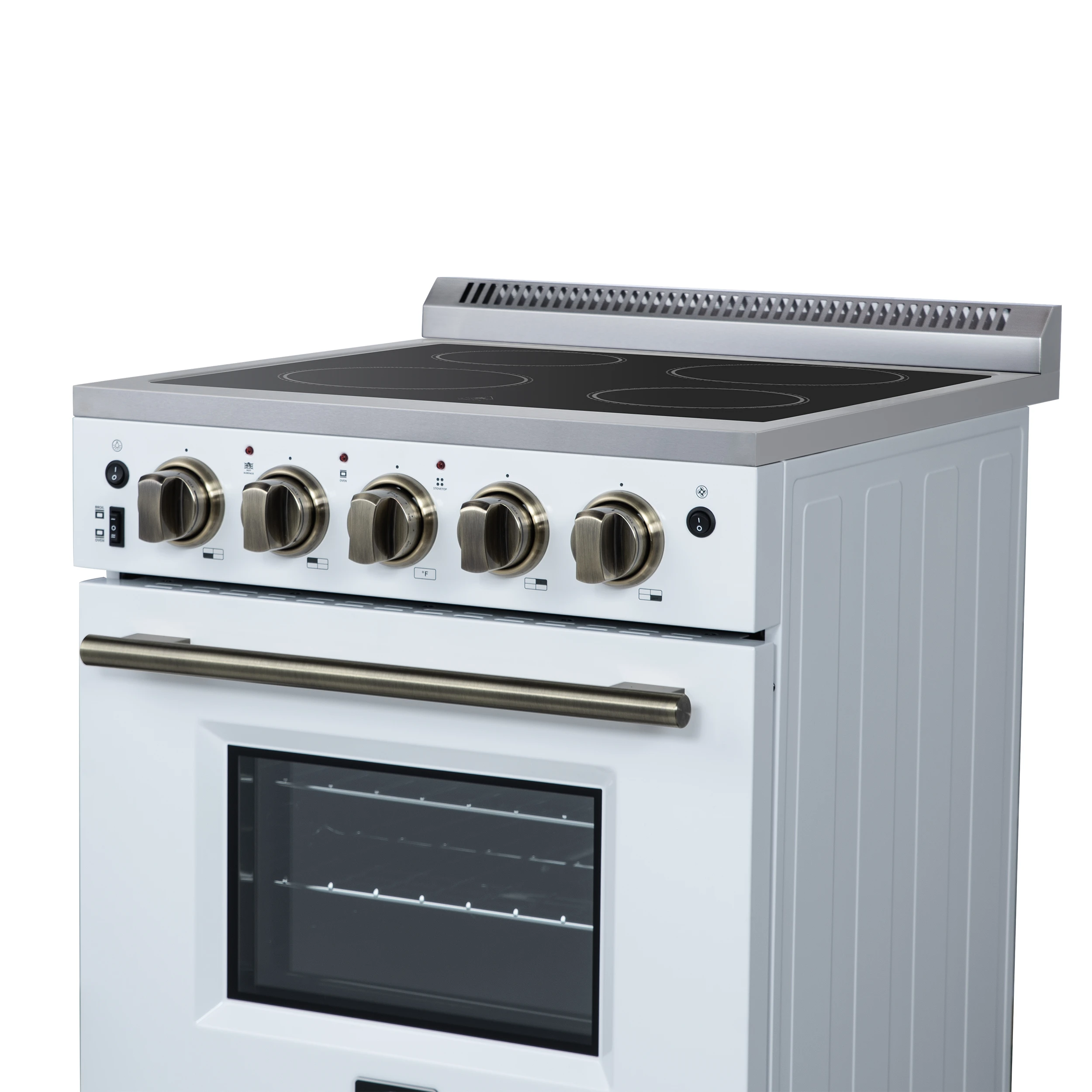 Loiano 24 Inch Freestanding Electric Range in White FFSEL606924WHT