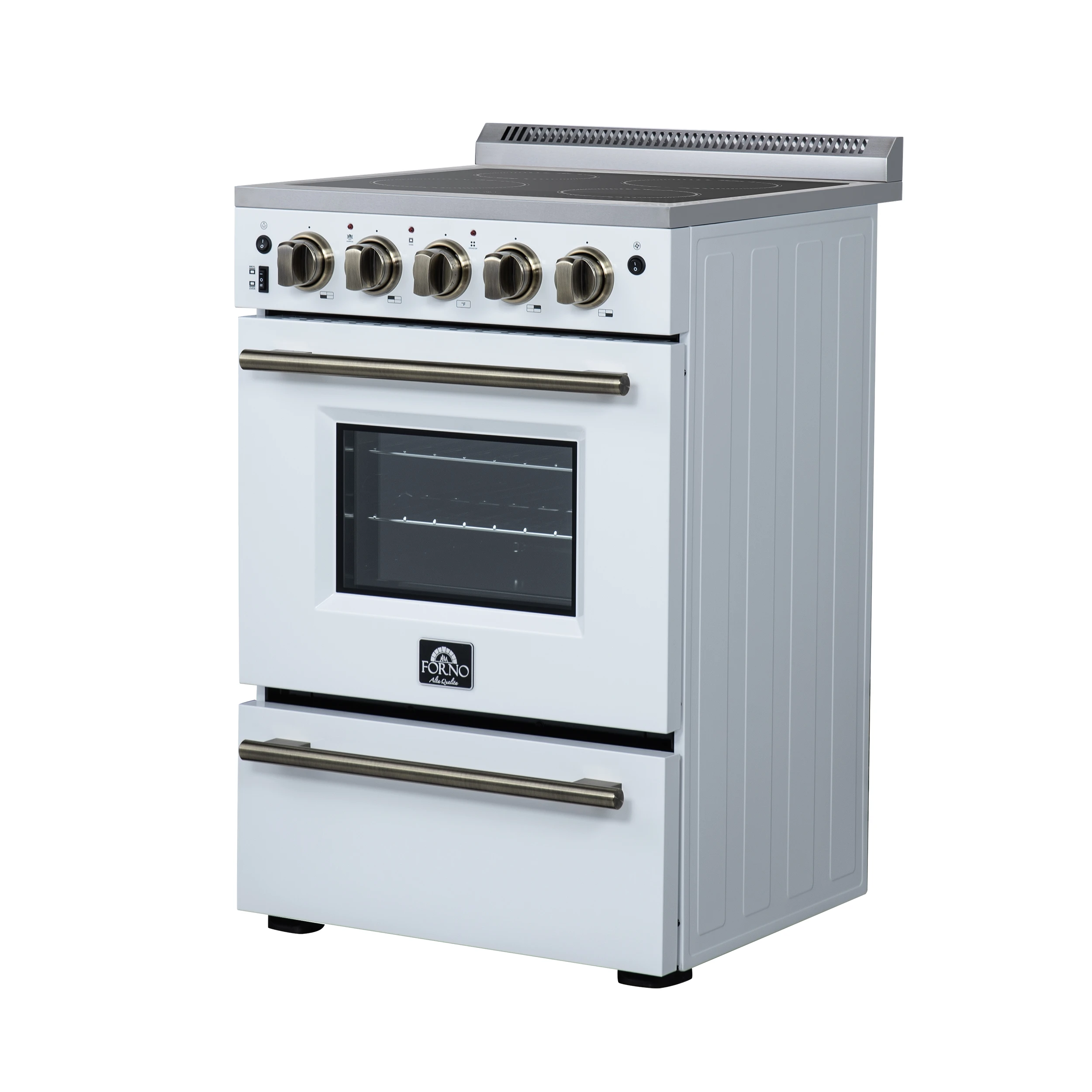 Loiano 24 Inch Freestanding Electric Range in White FFSEL606924WHT