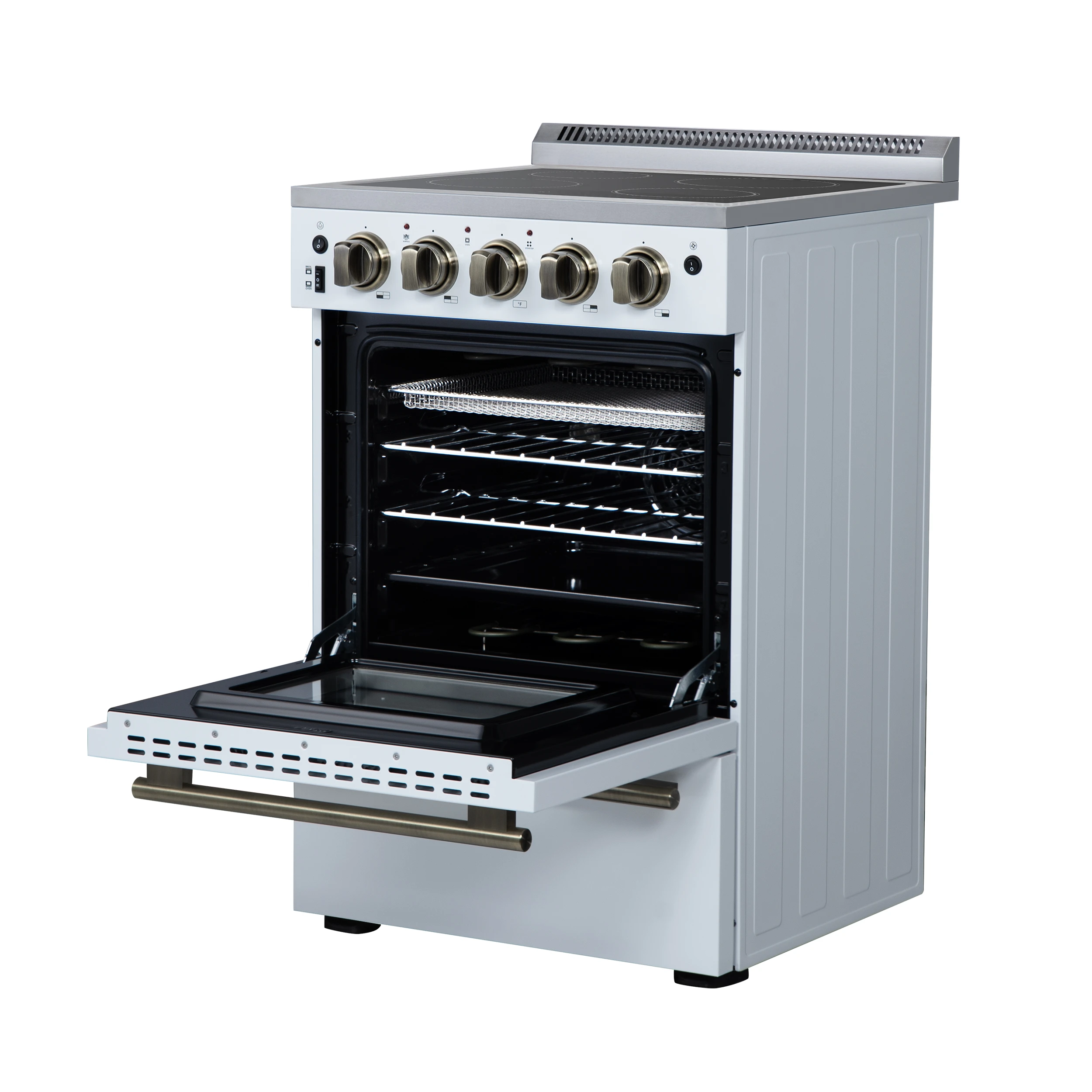 Loiano 24 Inch Freestanding Electric Range in White FFSEL606924WHT