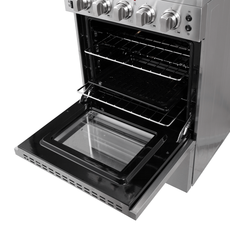 FORNO Loiano 24″ Freestanding Electric Range (Canada Version no rotisserie function, with plug and cord) FFSEL609924