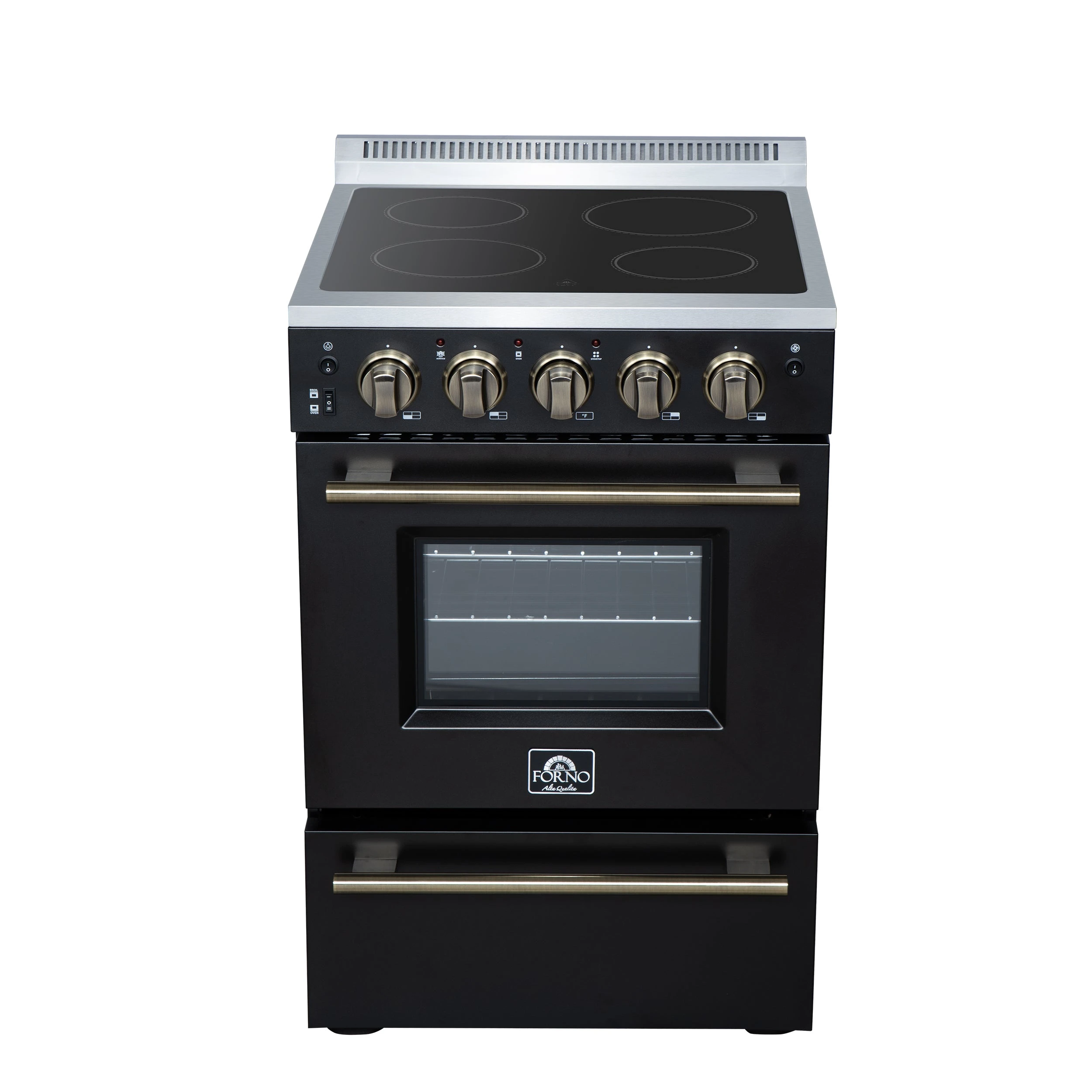 Loiano 24 Inch Freestanding Electric Range in , Canada Version, Plug and Cord Included FFSEL609924BLK