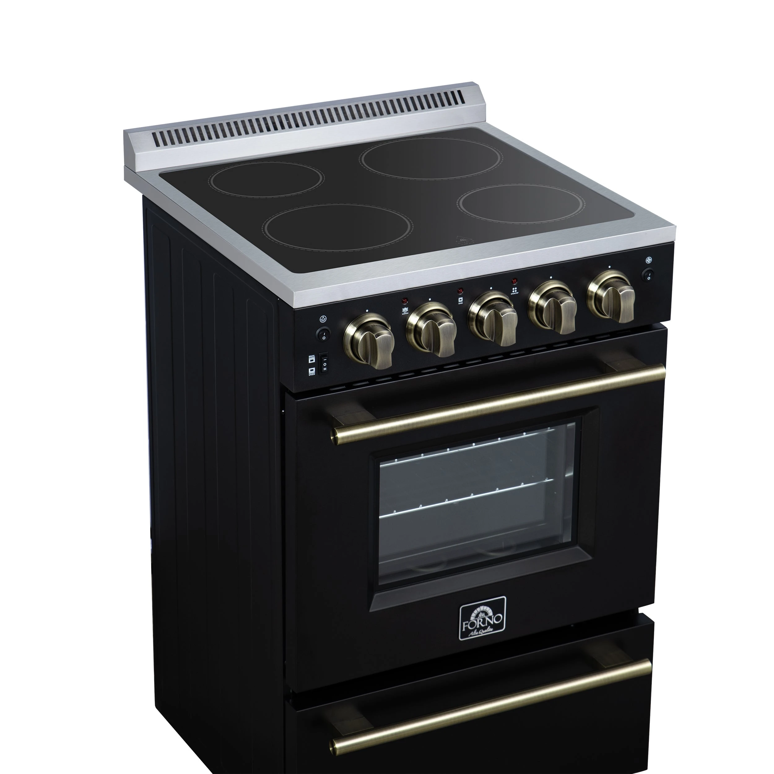 Loiano 24 Inch Freestanding Electric Range in , Canada Version, Plug and Cord Included FFSEL609924BLK