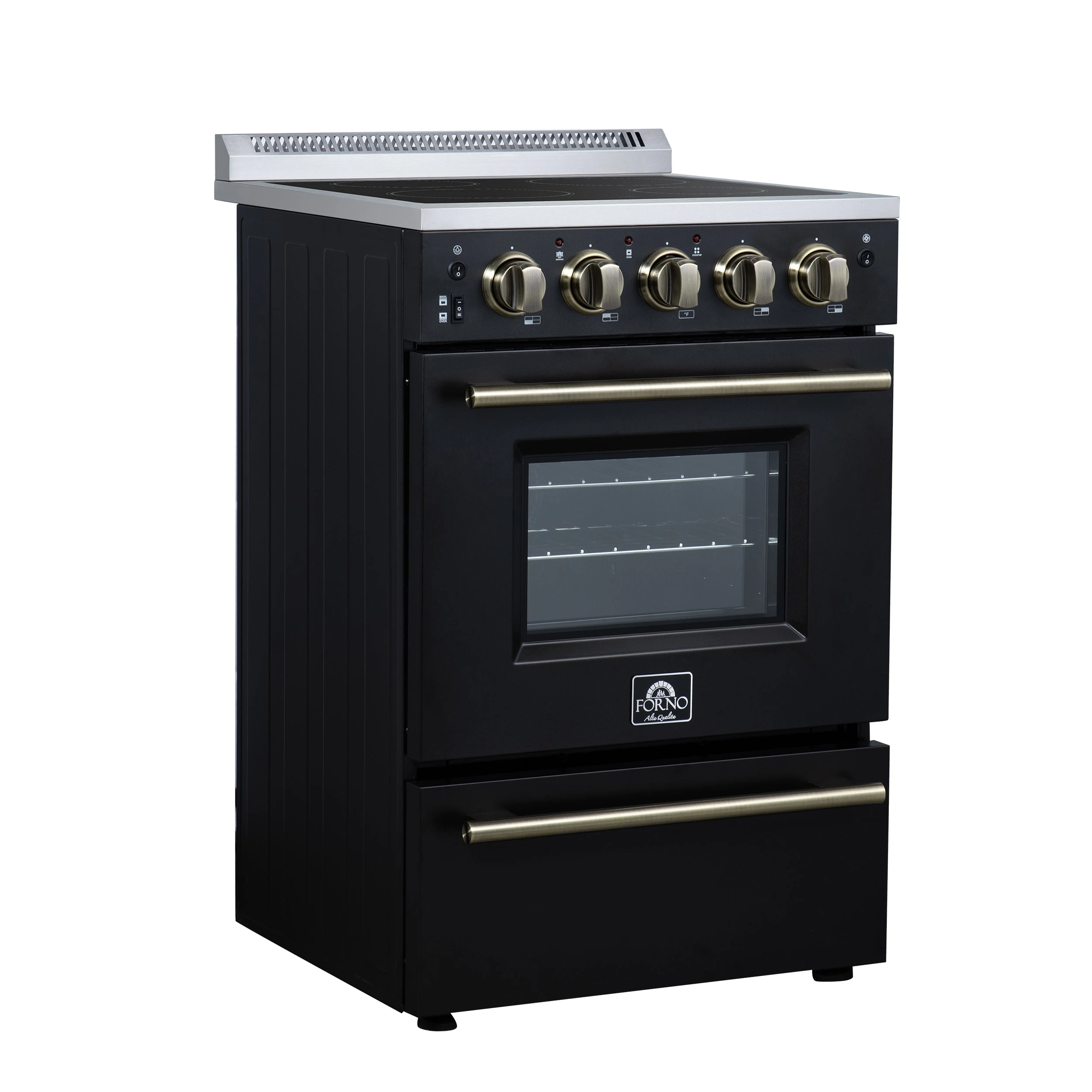 Loiano 24 Inch Freestanding Electric Range in , Canada Version, Plug and Cord Included FFSEL609924BLK