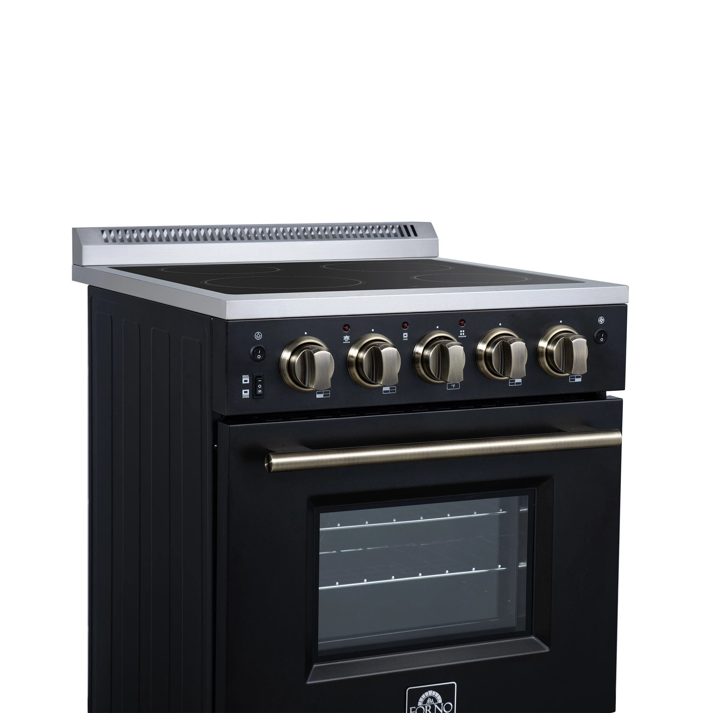 Loiano 24 Inch Freestanding Electric Range in , Canada Version, Plug and Cord Included FFSEL609924BLK