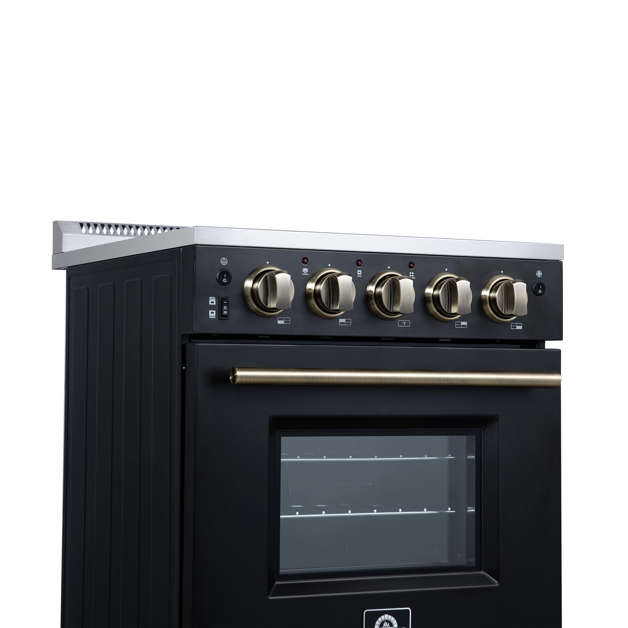 Loiano 24 Inch Freestanding Electric Range in , Canada Version, Plug and Cord Included FFSEL609924BLK