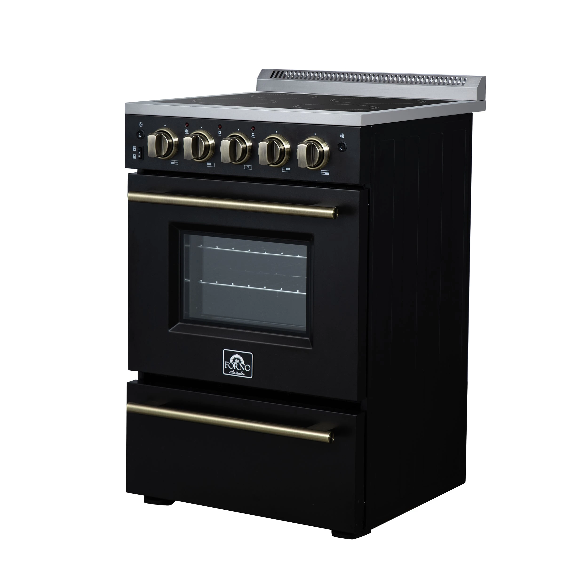Loiano 24 Inch Freestanding Electric Range in , Canada Version, Plug and Cord Included FFSEL609924BLK