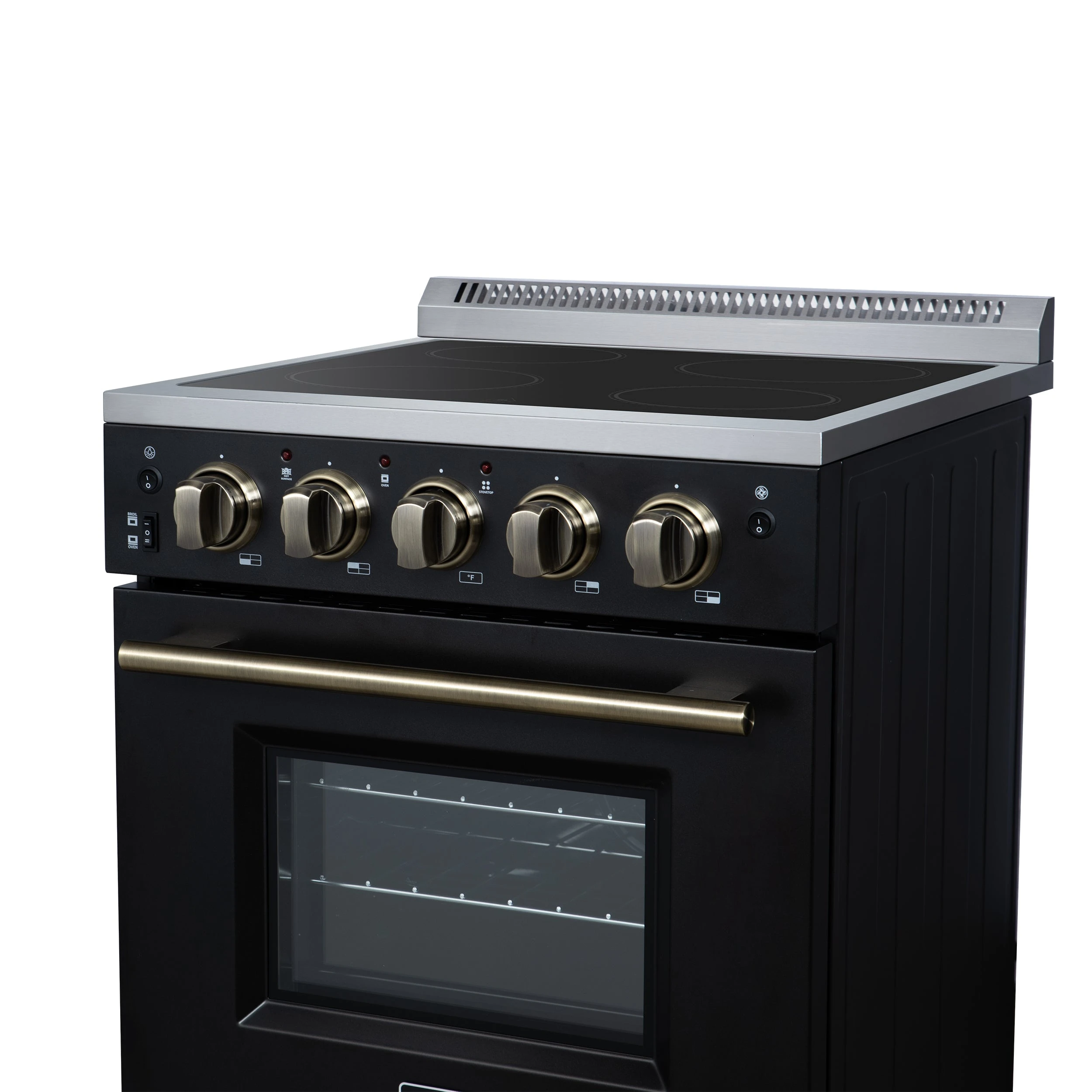 Loiano 24 Inch Freestanding Electric Range in , Canada Version, Plug and Cord Included FFSEL609924BLK